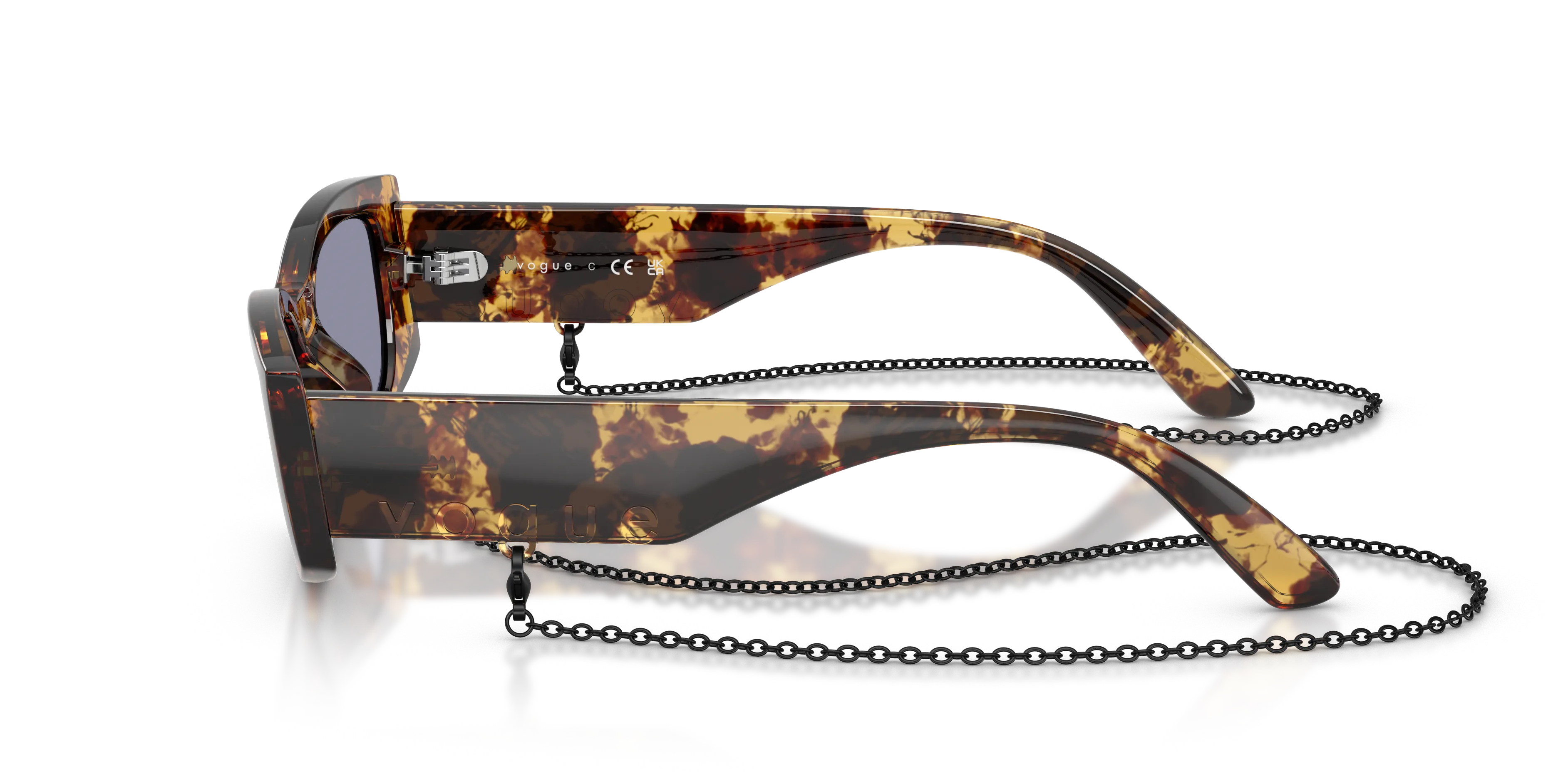 VOGUE EYEWEAR VO5655SU 3179/1 Occhiali da sole Nylon Tartaruga Grigio Pillow Normale - immagine 4