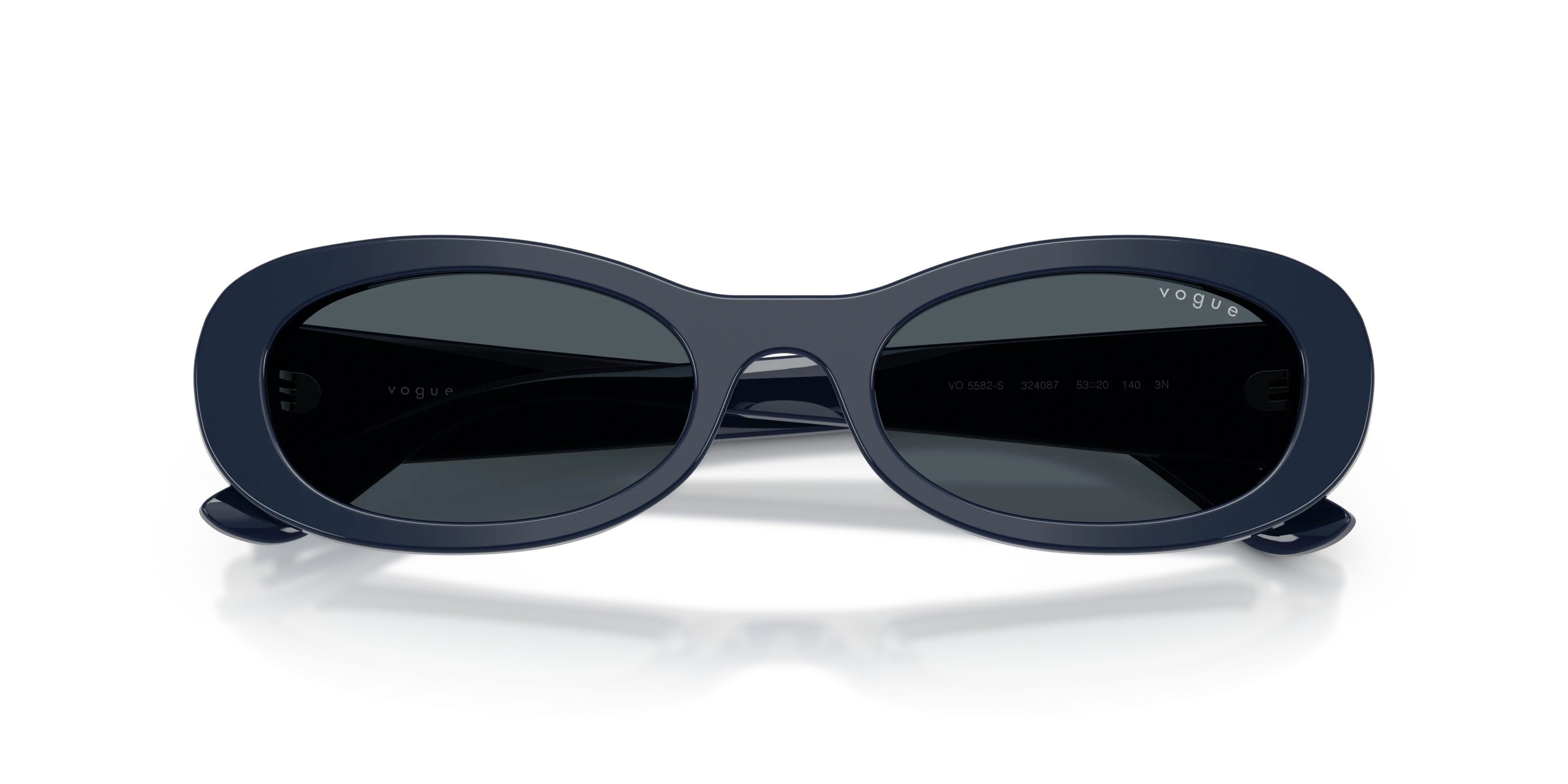 VOGUE EYEWEAR VO5582S 324087 Occhiali da sole Acetato Blu Grigio Rotonda Normale - immagine 2