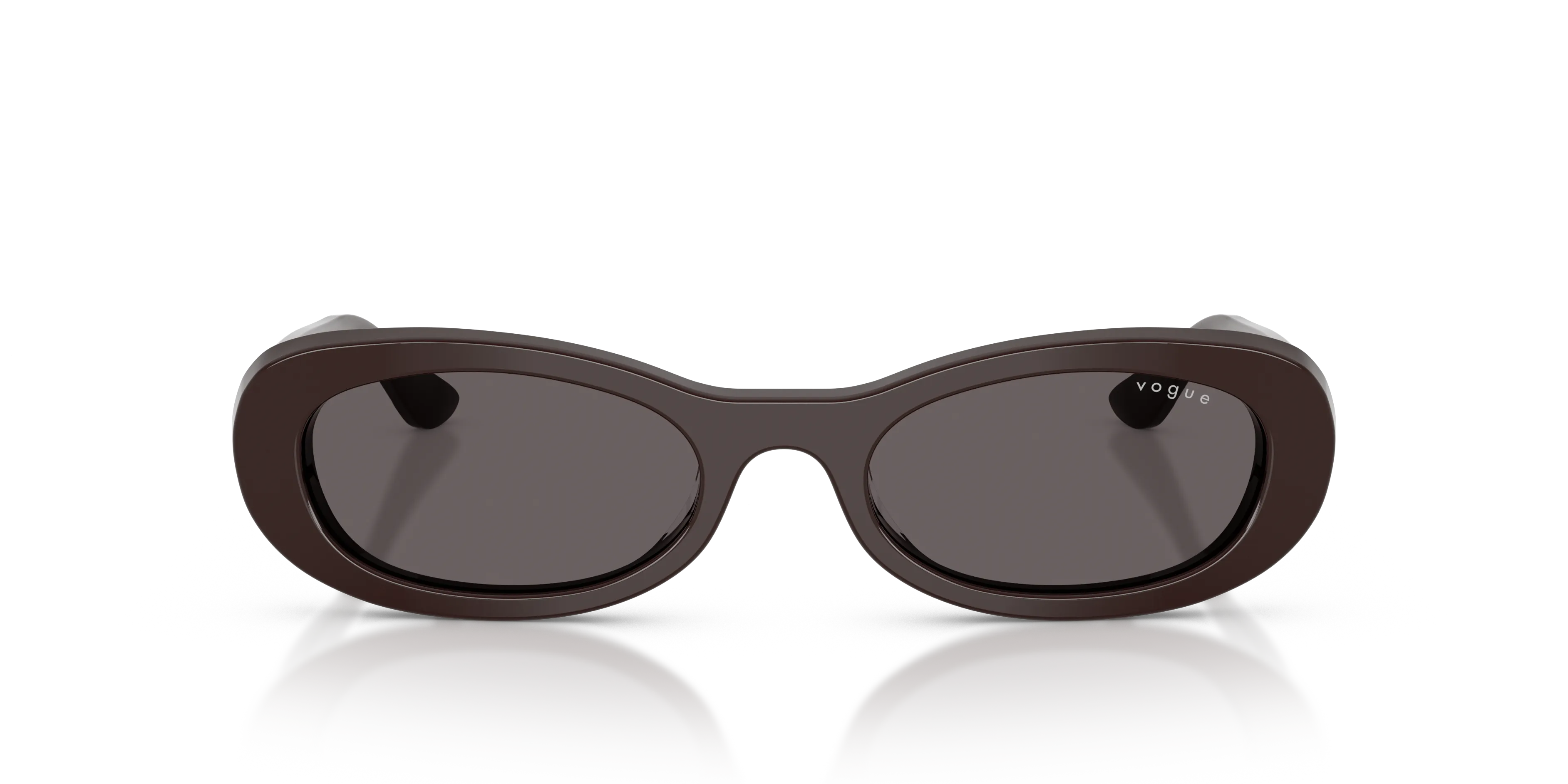 VOGUE EYEWEAR VO5582S 225287 Occhiali da sole Acetato Marrone Grigio Rotonda Normale - immagine 3