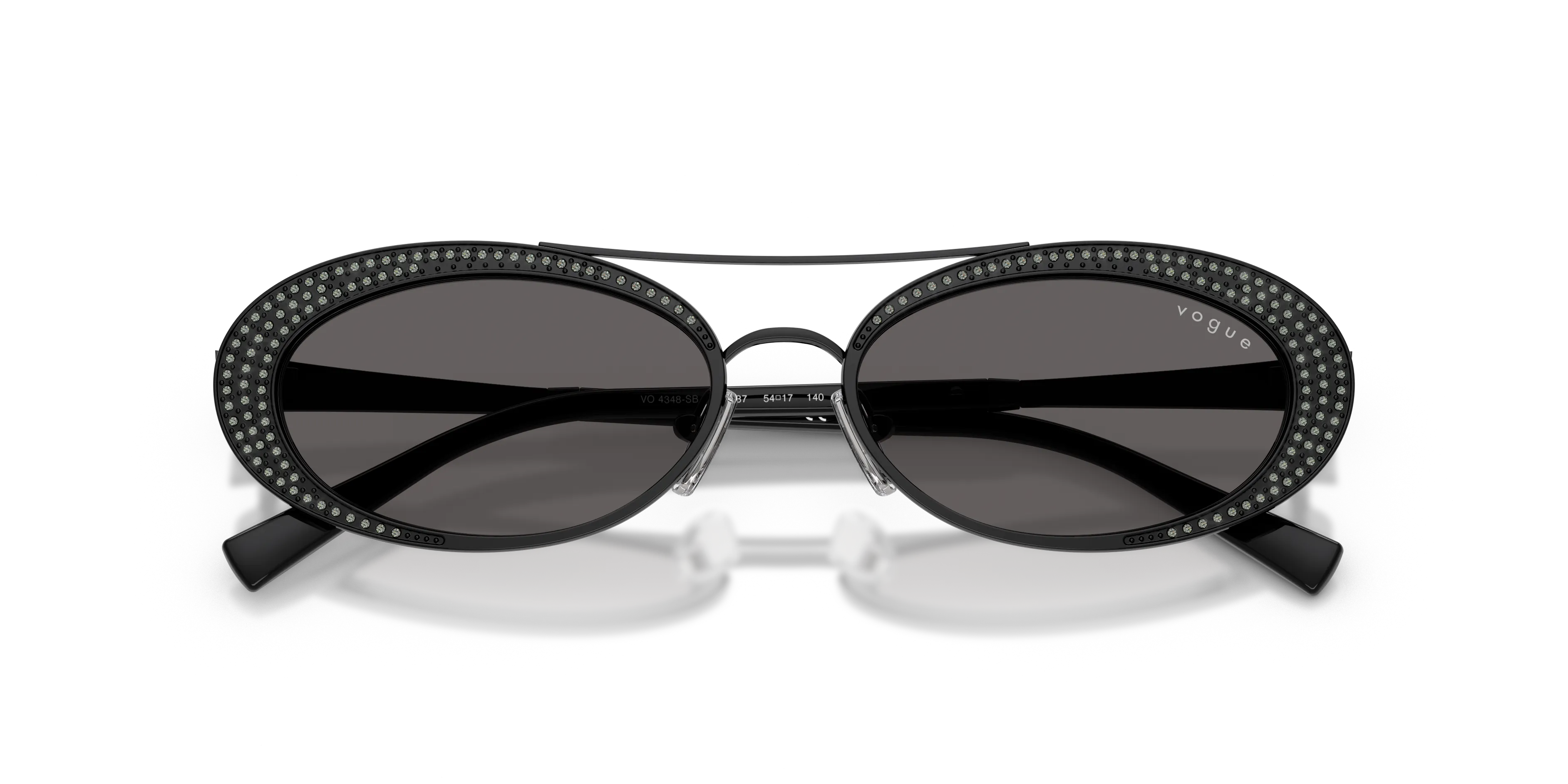 VOGUE EYEWEAR VO4348SB 352/87 Occhiali da sole Metallo Nero Grigio Rotonda Normale - immagine 2