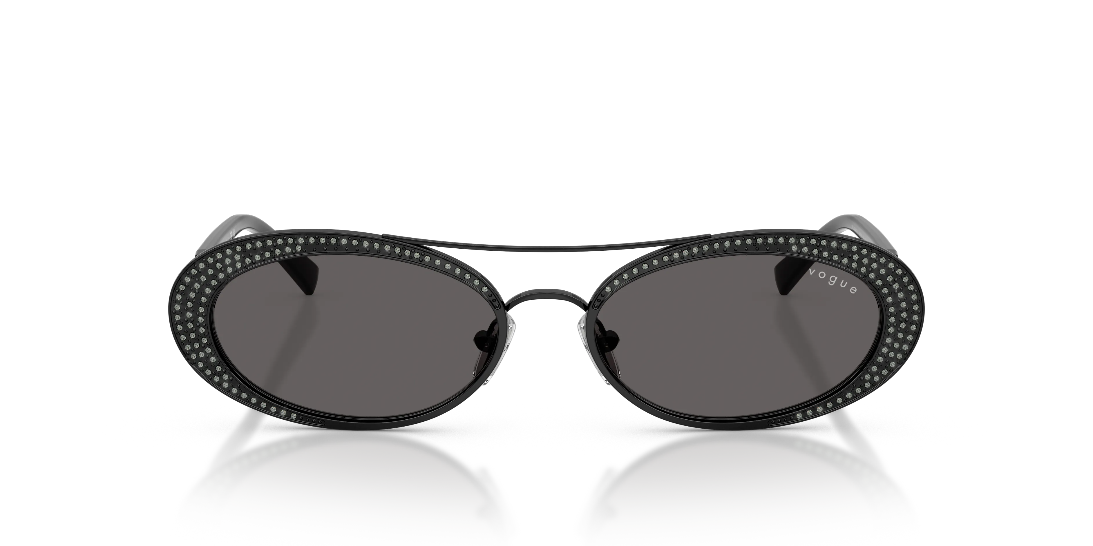 VOGUE EYEWEAR VO4348SB 352/87 Occhiali da sole Metallo Nero Grigio Rotonda Normale - immagine 3