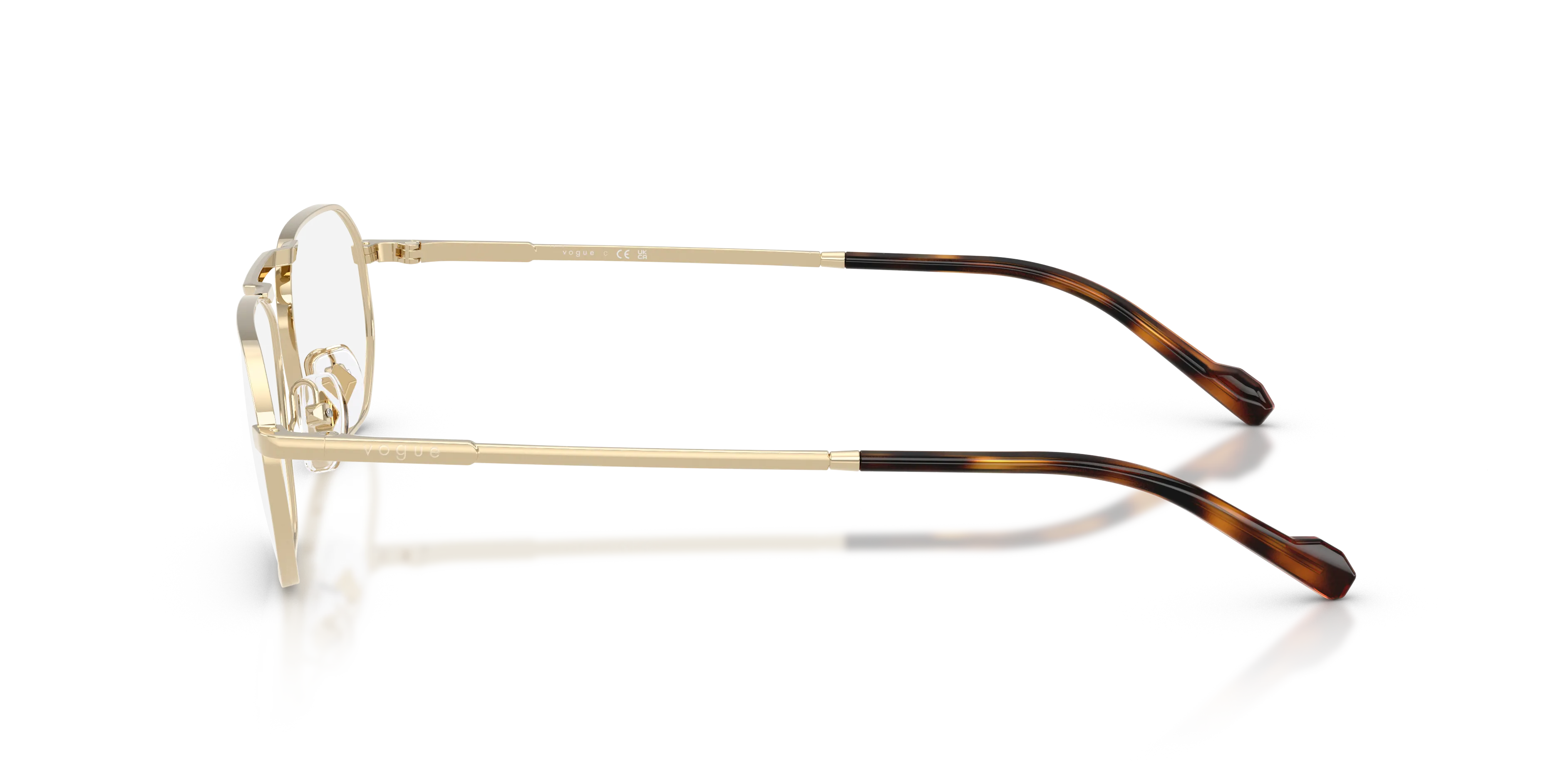 VOGUE EYEWEAR VO4347 848 Montature da vista Metallo Oro Geometrica Normale - immagine 4