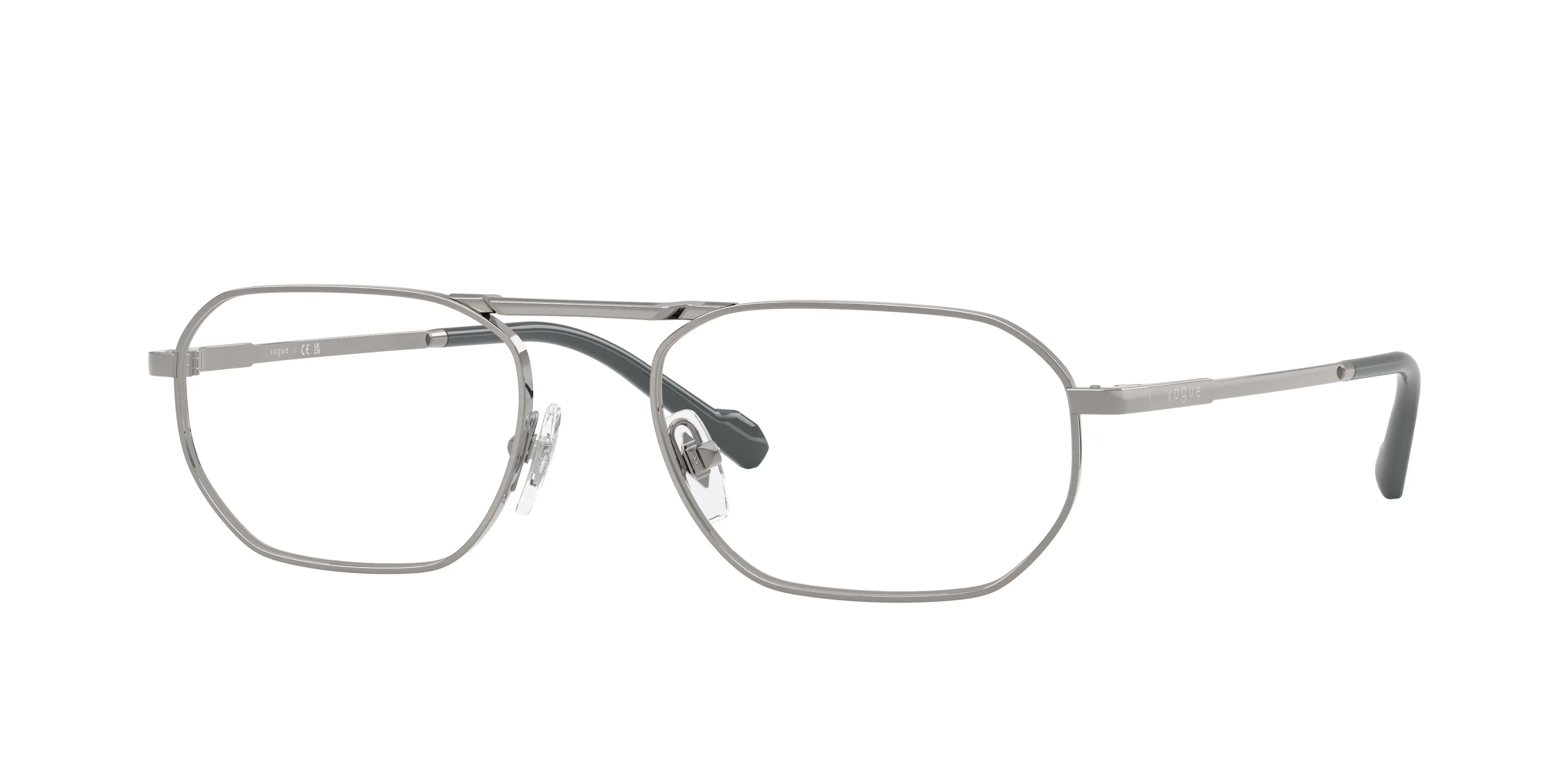 VOGUE EYEWEAR VO4347 5187 Montature da vista Metallo Grigio Geometrica Normale - immagine 1