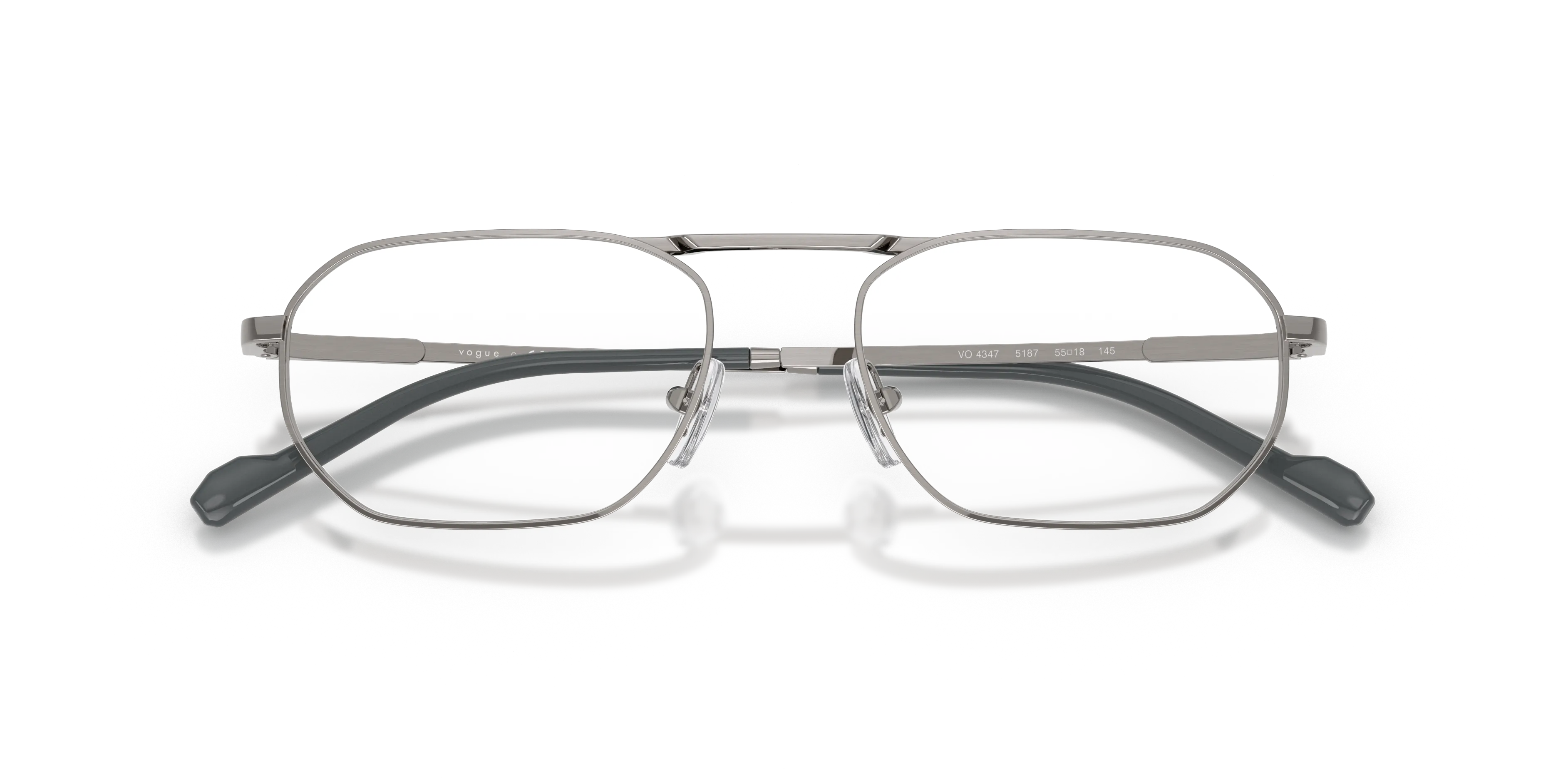VOGUE EYEWEAR VO4347 5187 Montature da vista Metallo Grigio Geometrica Normale - immagine 2