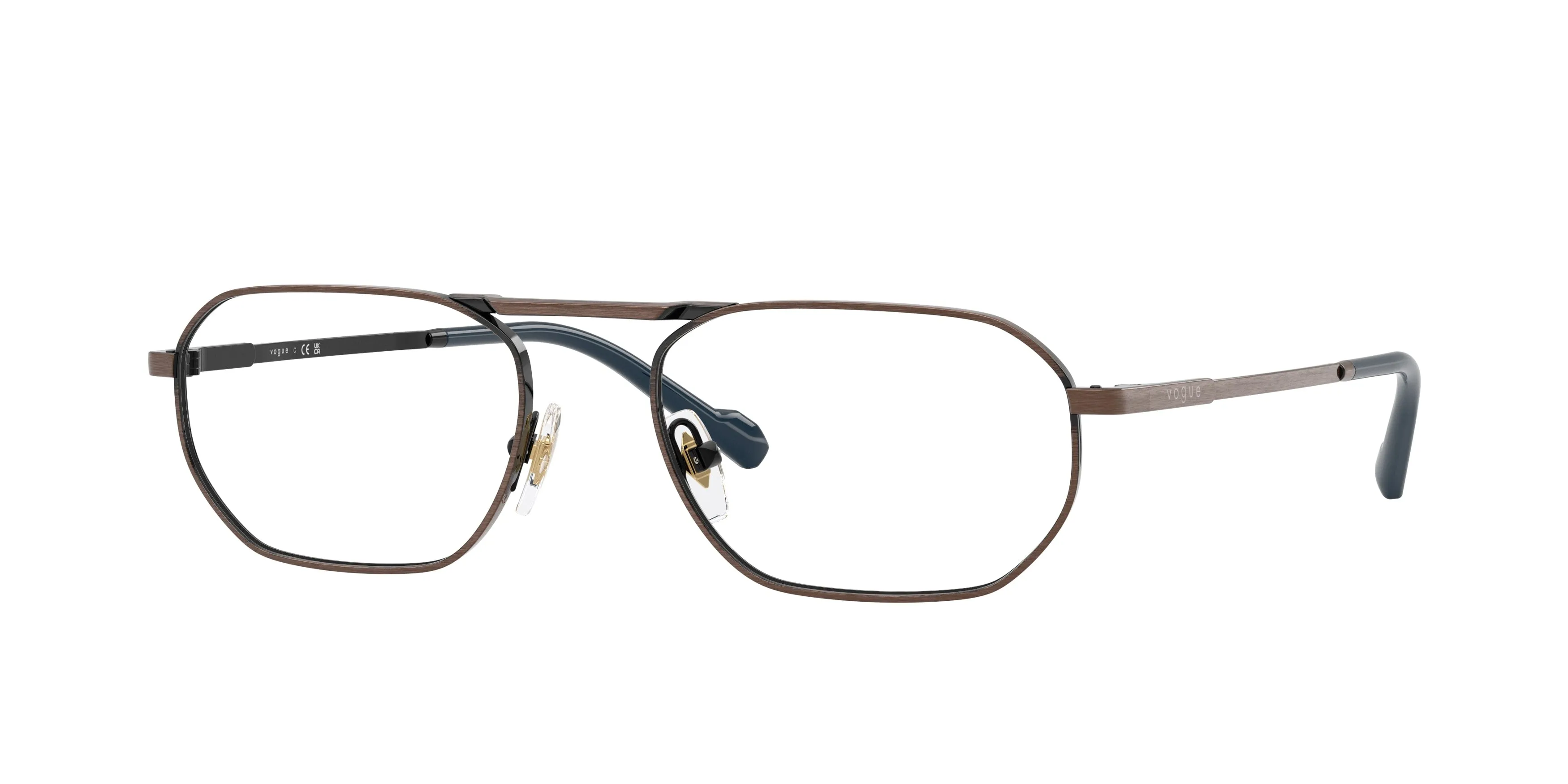 VOGUE EYEWEAR VO4347 5135 Montature da vista Metallo Marrone Geometrica Normale - immagine 1