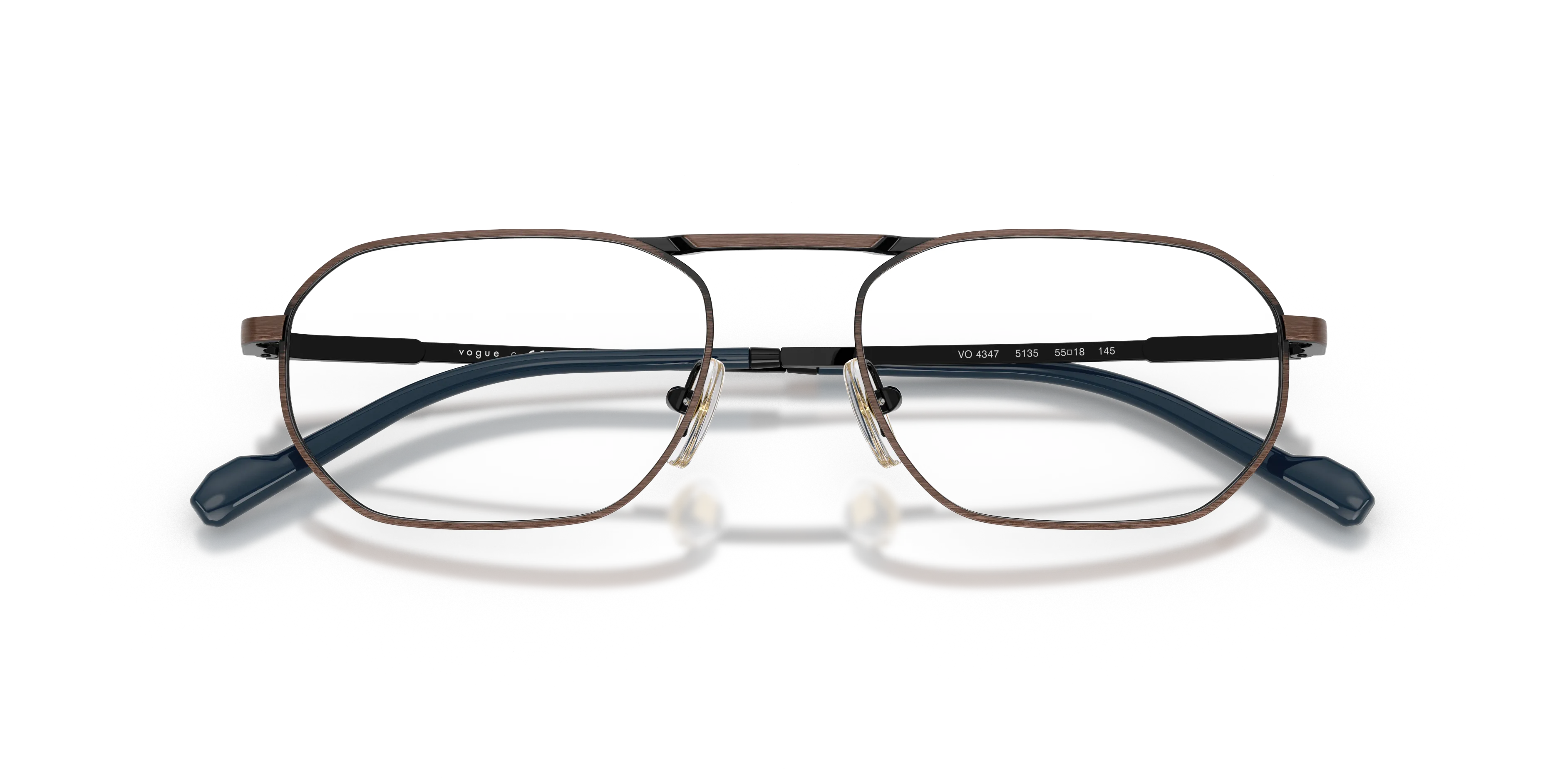 VOGUE EYEWEAR VO4347 5135 Montature da vista Metallo Marrone Geometrica Normale - immagine 2