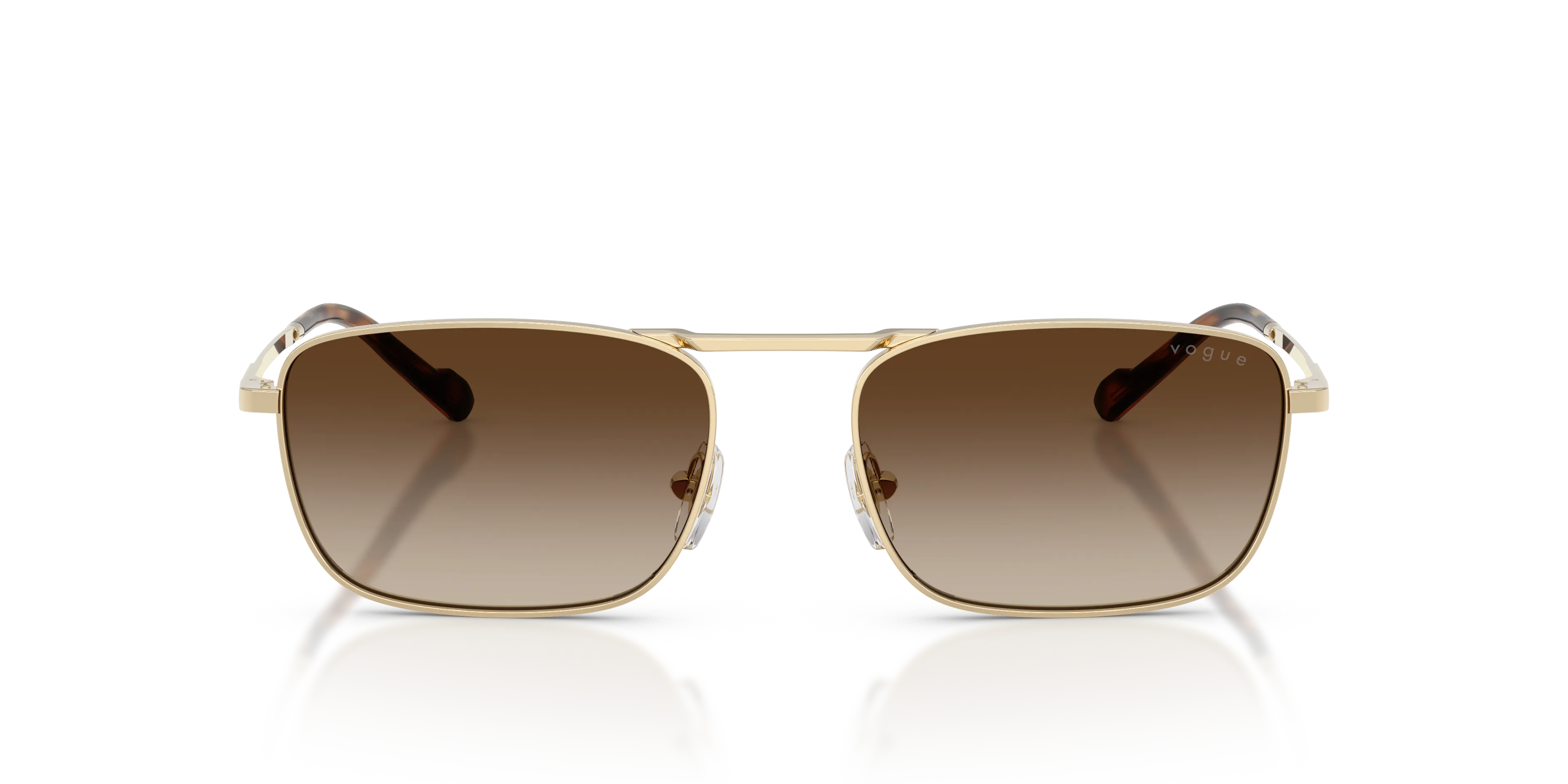 VOGUE EYEWEAR VO4346S 848/13 Occhiali da sole Metallo Oro Marrone Pillow Normale Sfumato - immagine 3