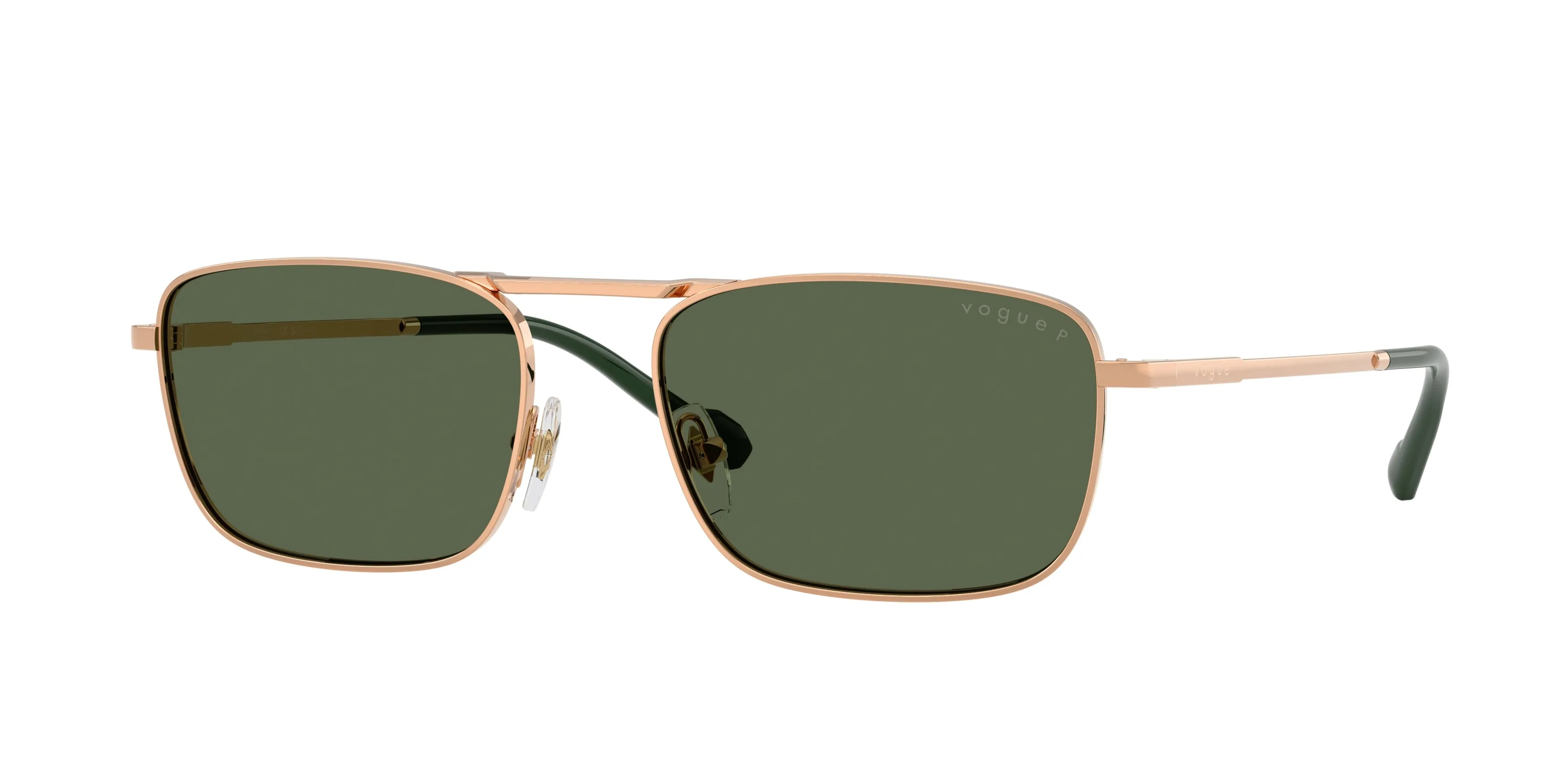 VOGUE EYEWEAR VO4346S 51529A Occhiali da sole Metallo Oro Verde Pillow Polarizzata - immagine 1