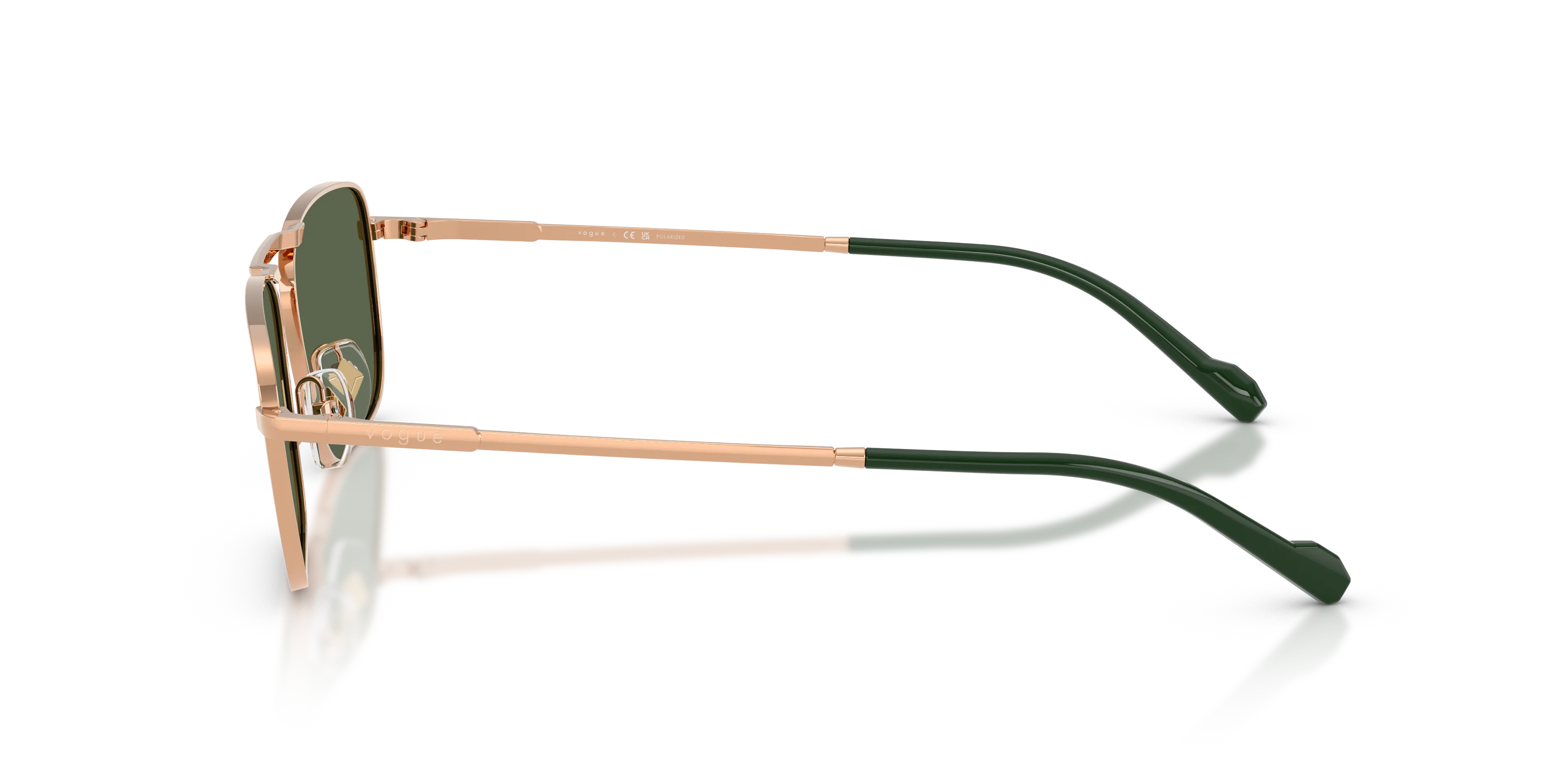 VOGUE EYEWEAR VO4346S 51529A Occhiali da sole Metallo Oro Verde Pillow Polarizzata - immagine 4