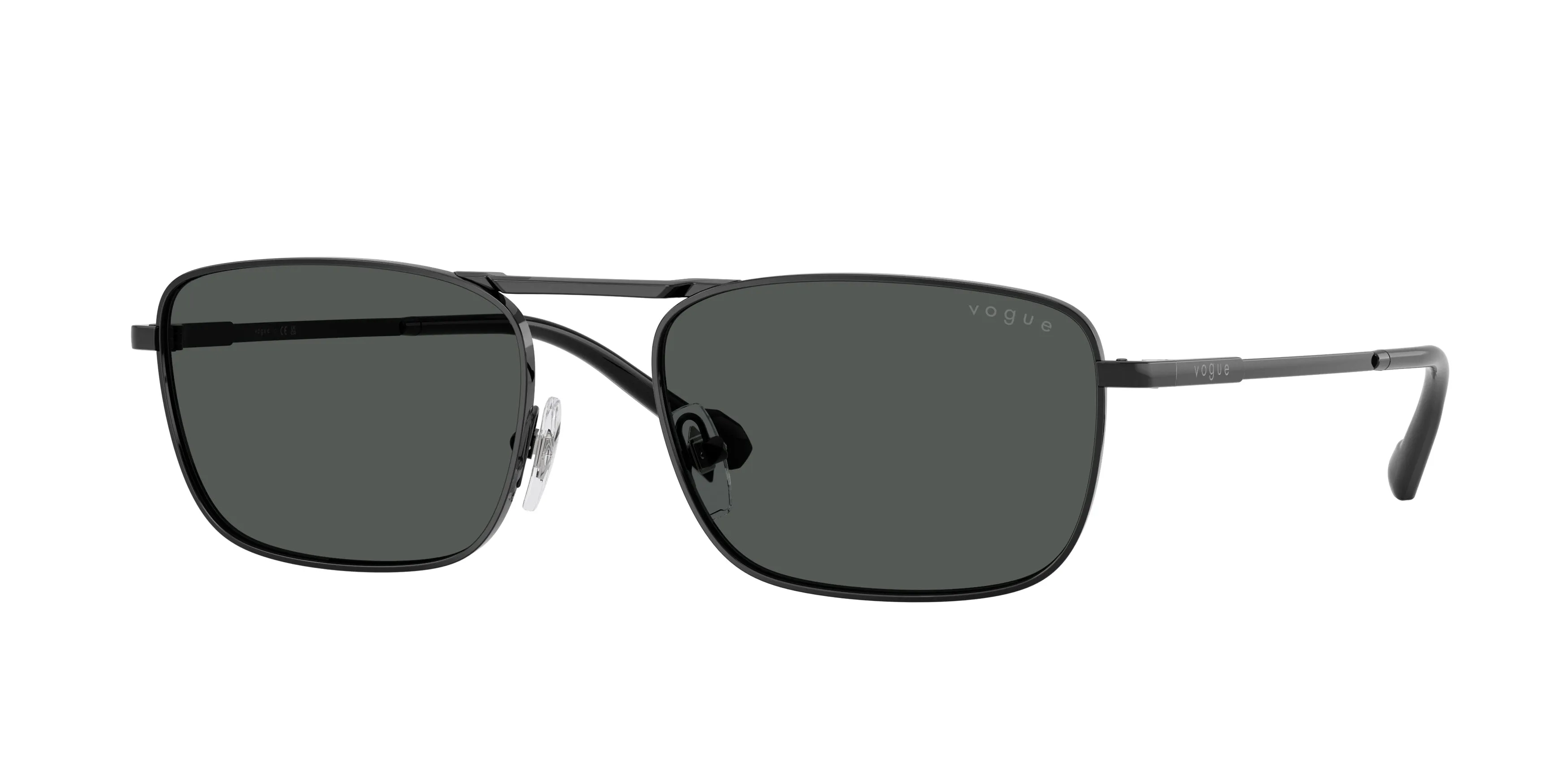 VOGUE EYEWEAR VO4346S 352/87 Occhiali da sole Metallo Nero Grigio Pillow Normale - immagine 1