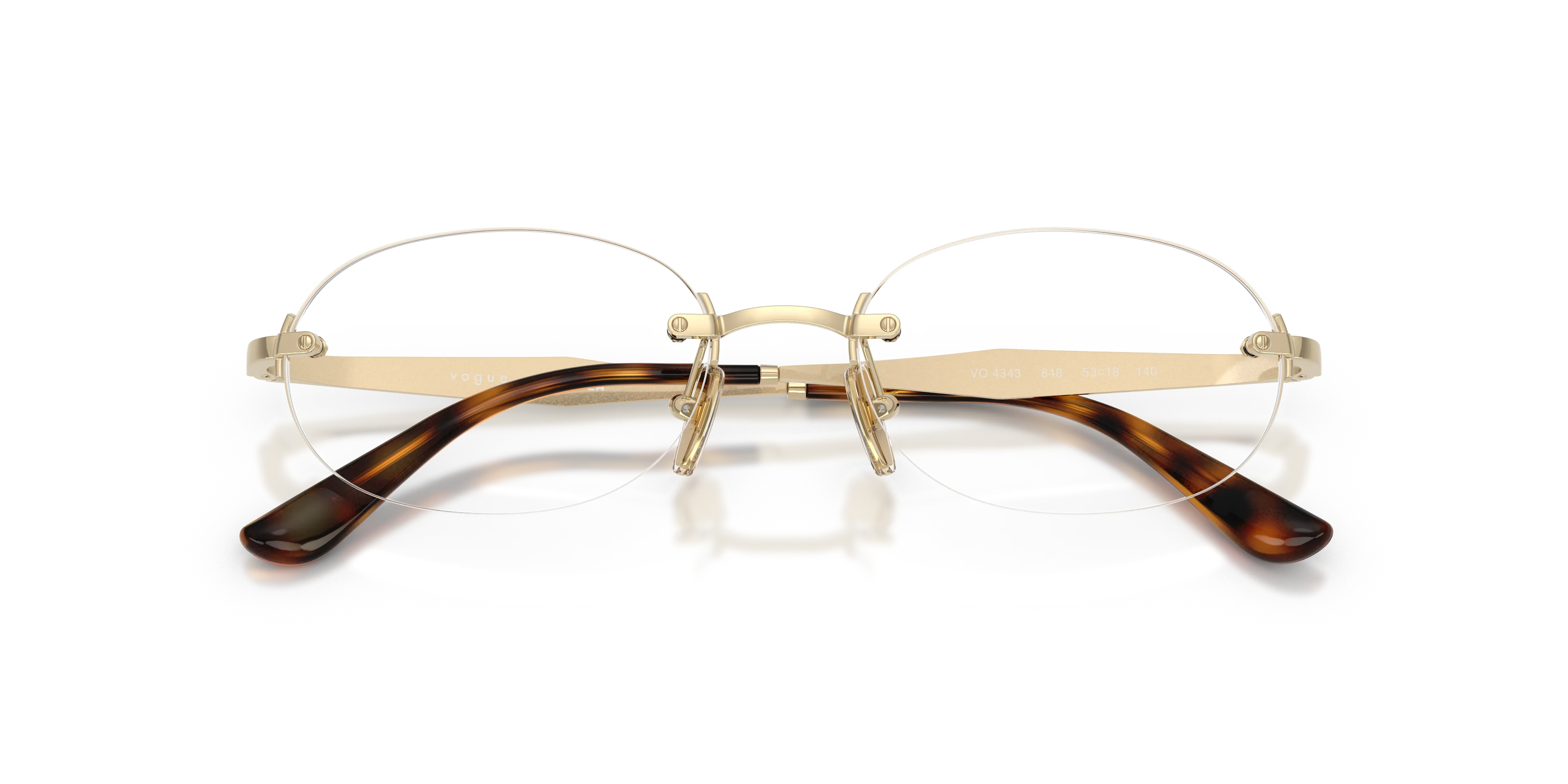 VOGUE EYEWEAR VO4343 848 Montature da vista Metallo Oro Rotonda Normale - immagine 2
