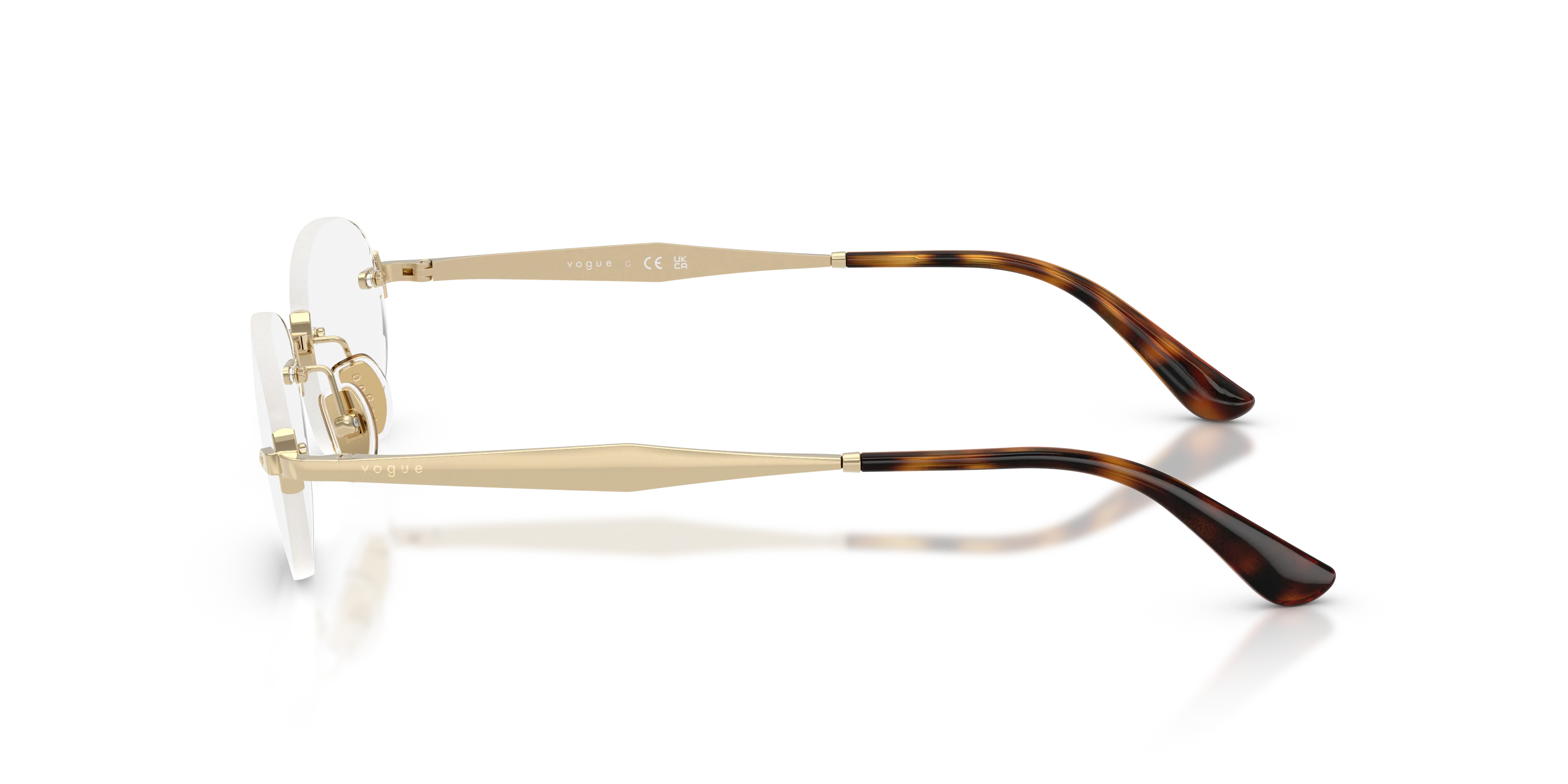 VOGUE EYEWEAR VO4343 848 Montature da vista Metallo Oro Rotonda Normale - immagine 4