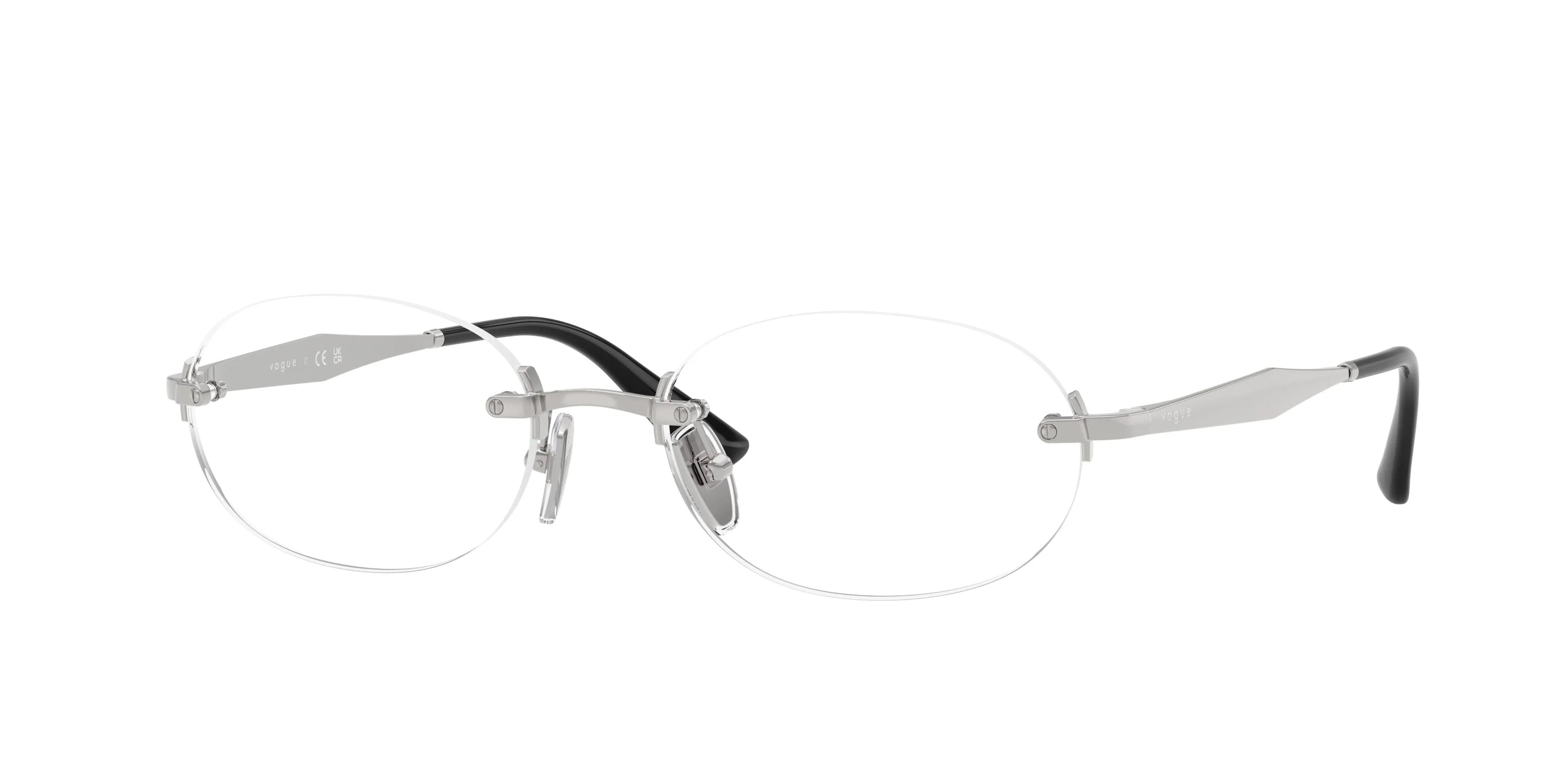 VOGUE EYEWEAR VO4343 323 Montature da vista Metallo Argento Rotonda Normale - immagine 1