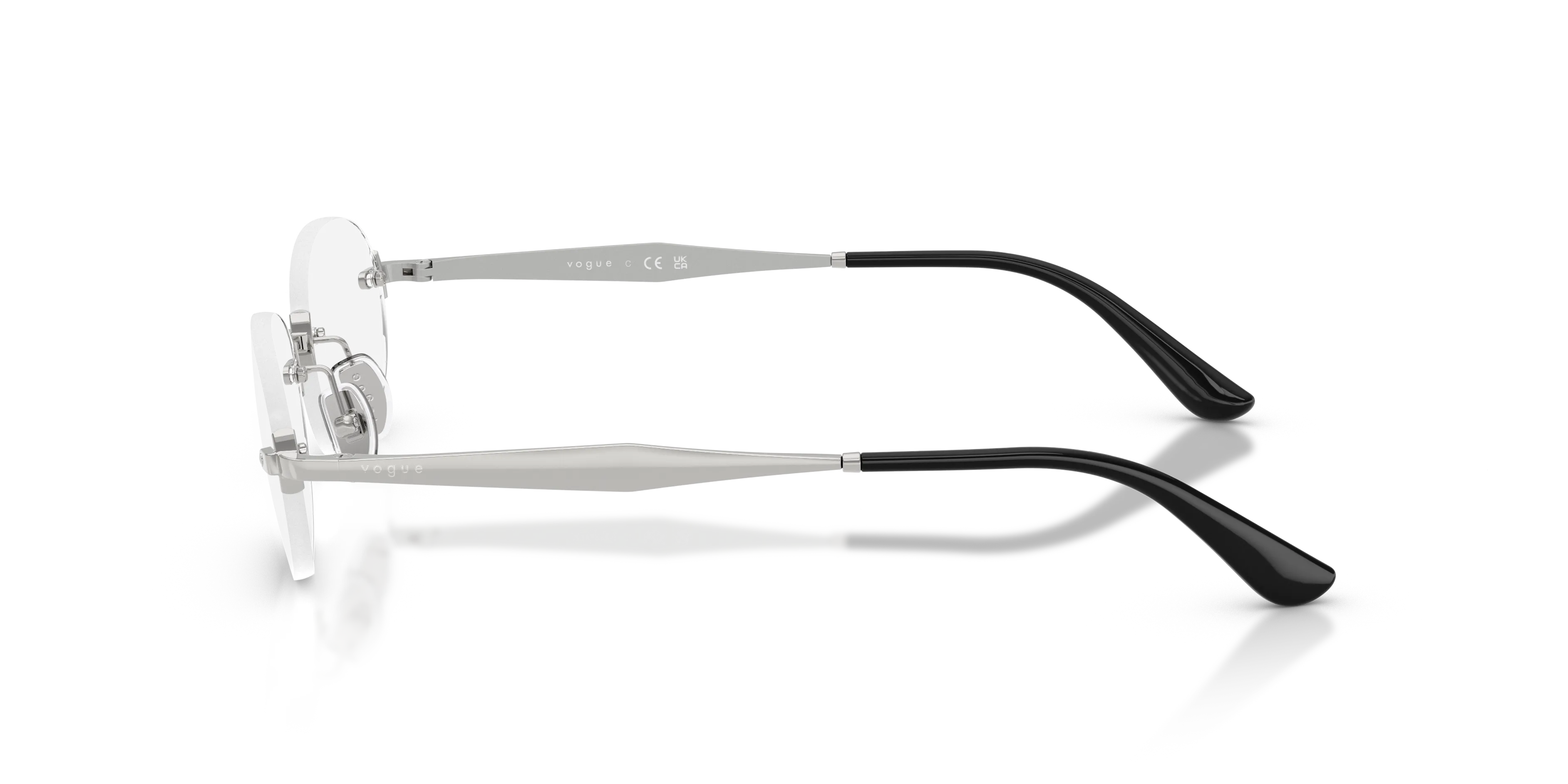 VOGUE EYEWEAR VO4343 323 Montature da vista Metallo Argento Rotonda Normale - immagine 4