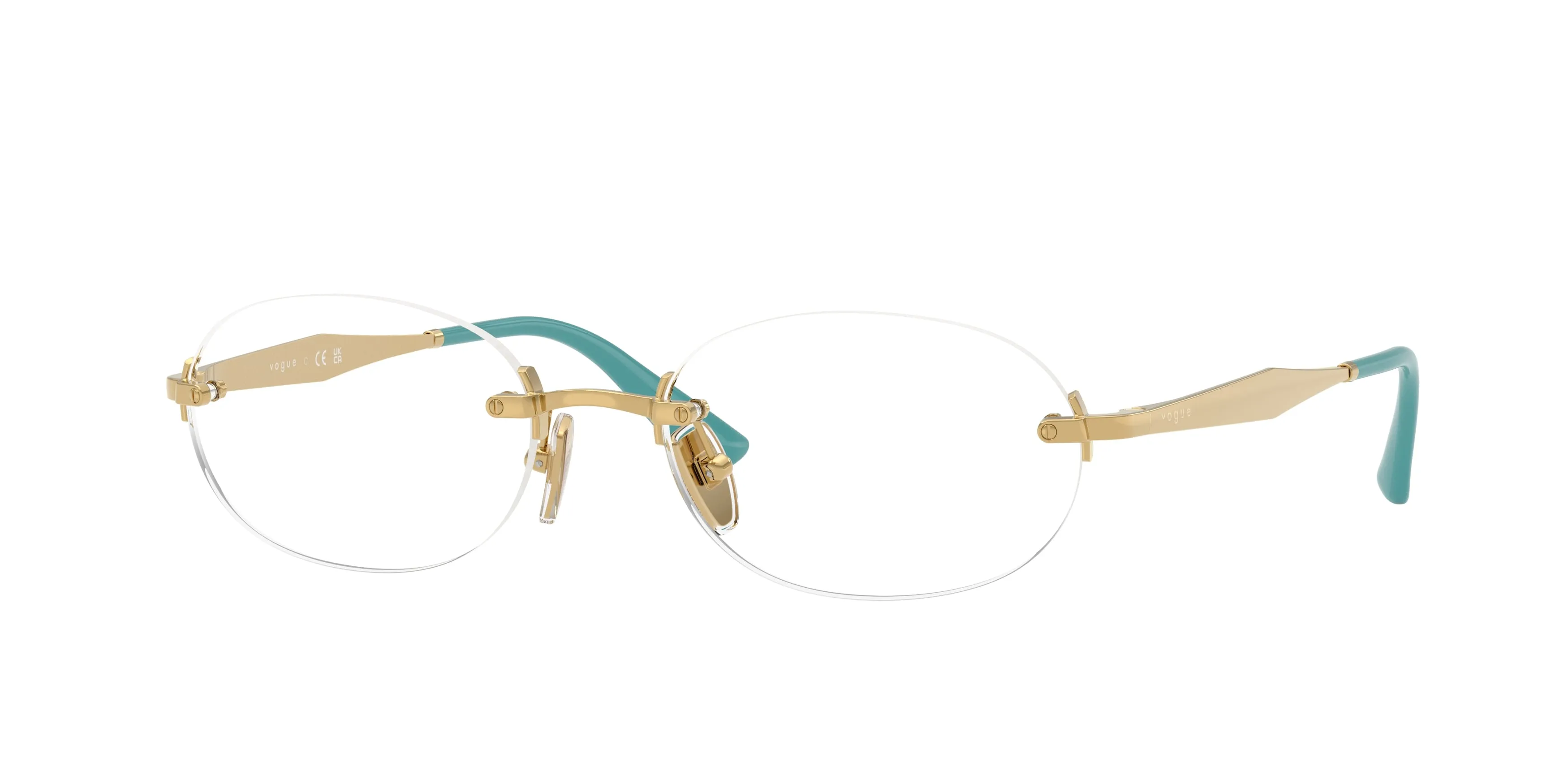 VOGUE EYEWEAR VO4343 280 Montature da vista Metallo Oro Rotonda Normale - immagine 1