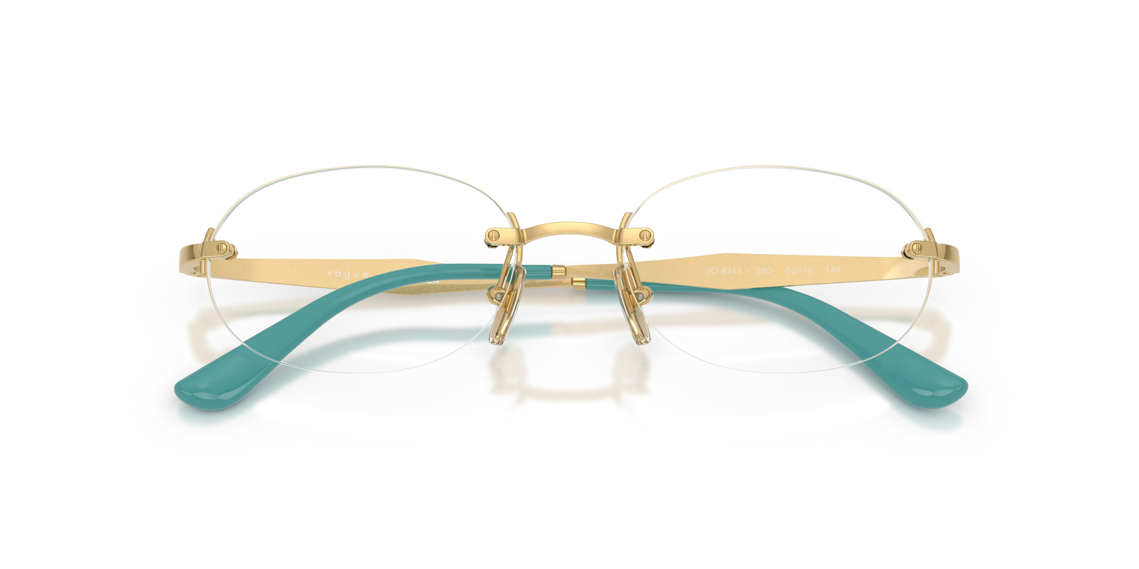 VOGUE EYEWEAR VO4343 280 Montature da vista Metallo Oro Rotonda Normale - immagine 2