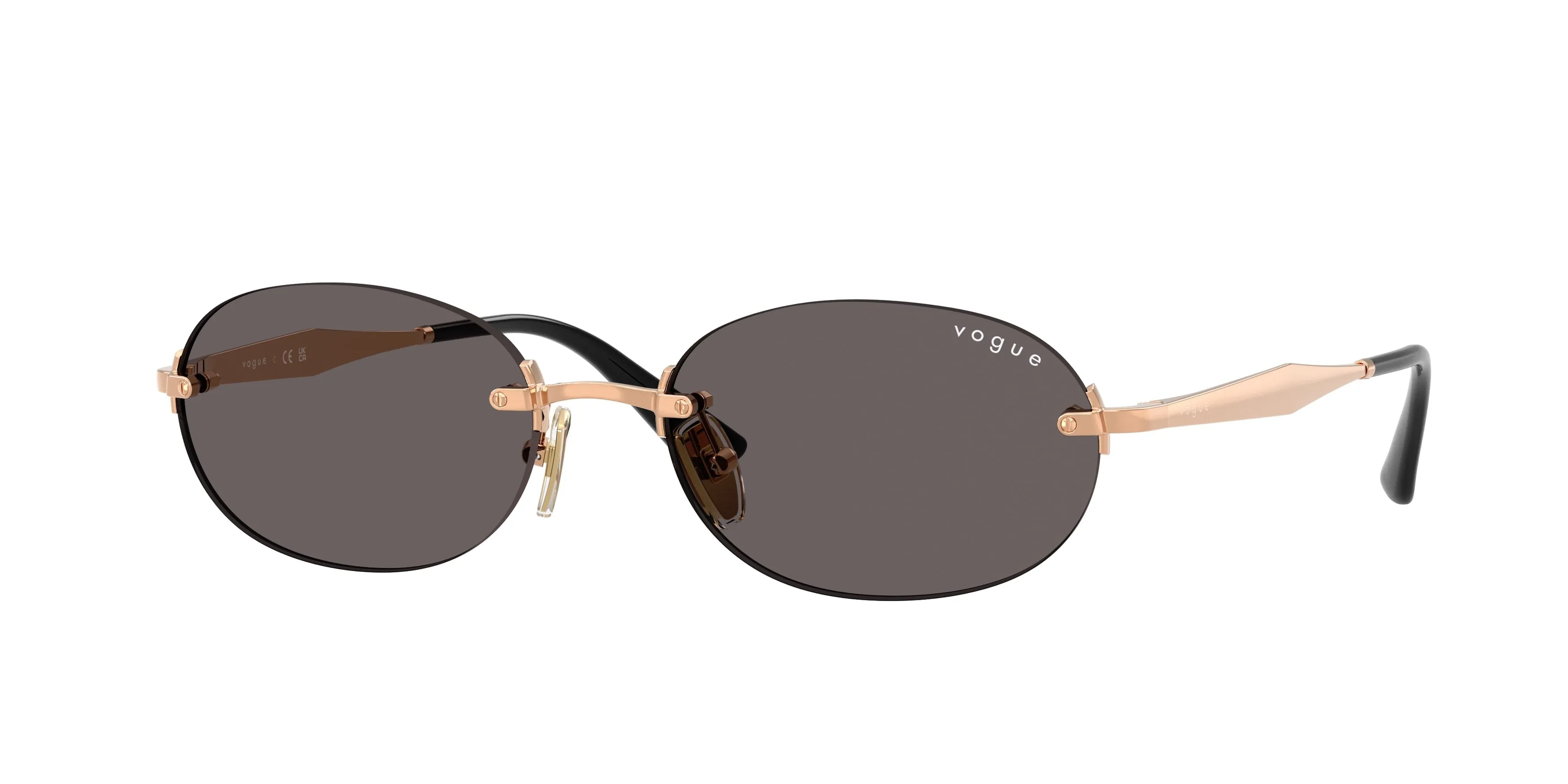 VOGUE EYEWEAR VO4342S 515287 Occhiali da sole Metallo Oro Grigio Rotonda Normale - immagine 1