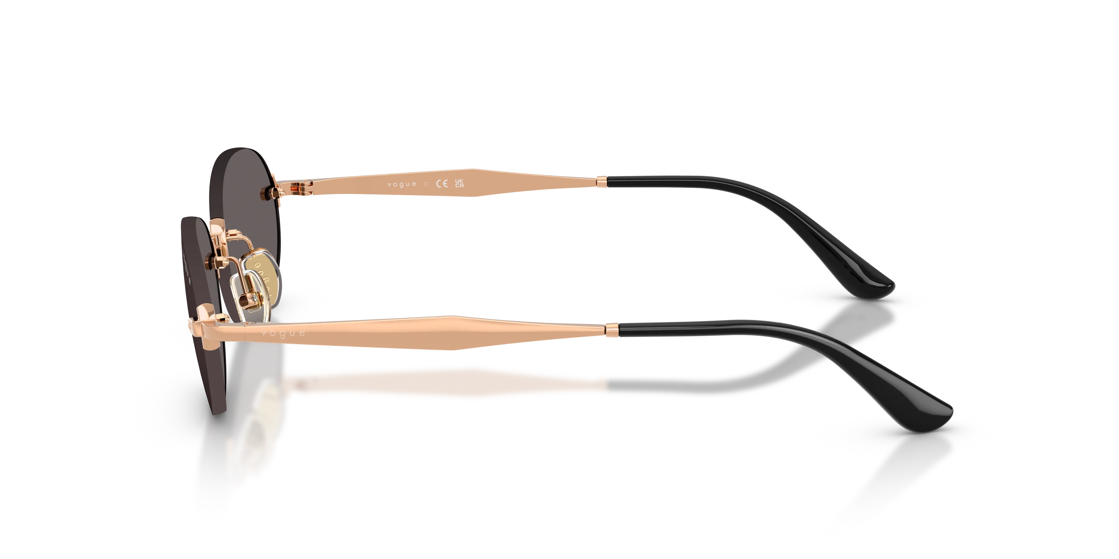VOGUE EYEWEAR VO4342S 515287 Occhiali da sole Metallo Oro Grigio Rotonda Normale - immagine 4