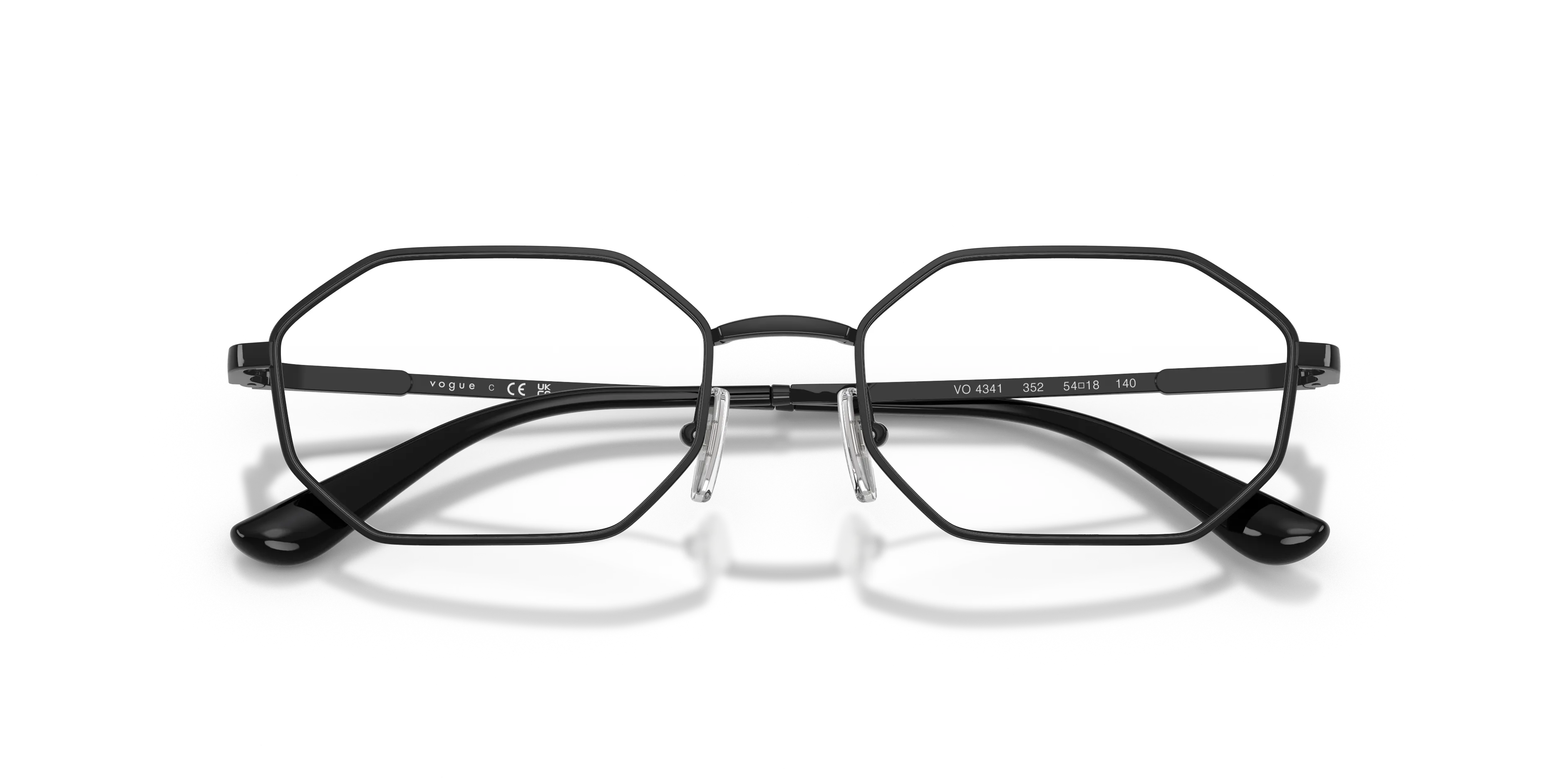 VOGUE EYEWEAR VO4341 352 Montature da vista Metallo Nero Geometrica Normale - immagine 2