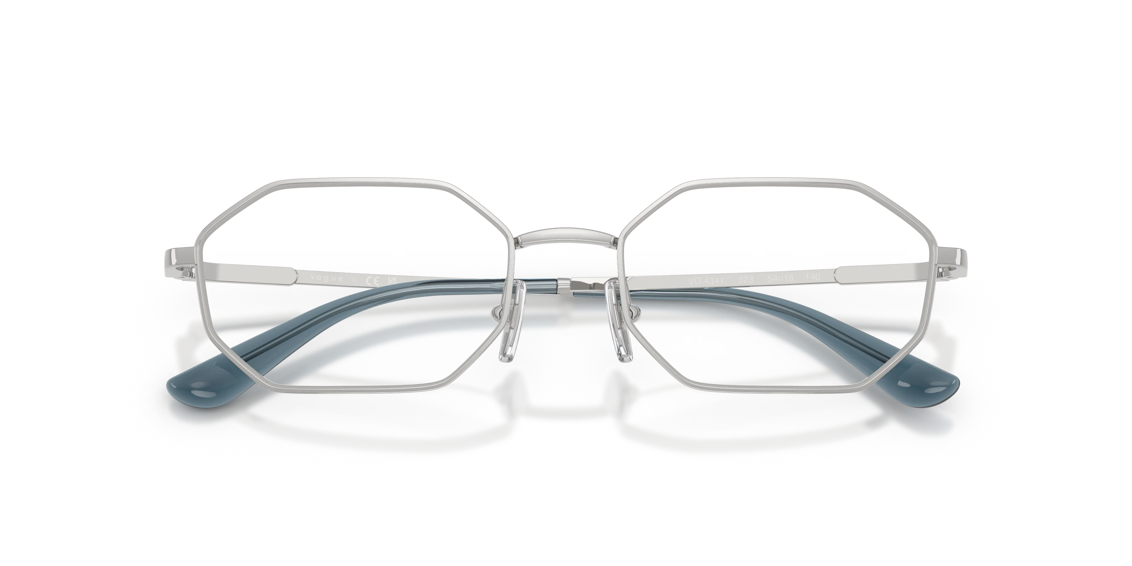 VOGUE EYEWEAR VO4341 323 Montature da vista Metallo Argento Geometrica Normale - immagine 2