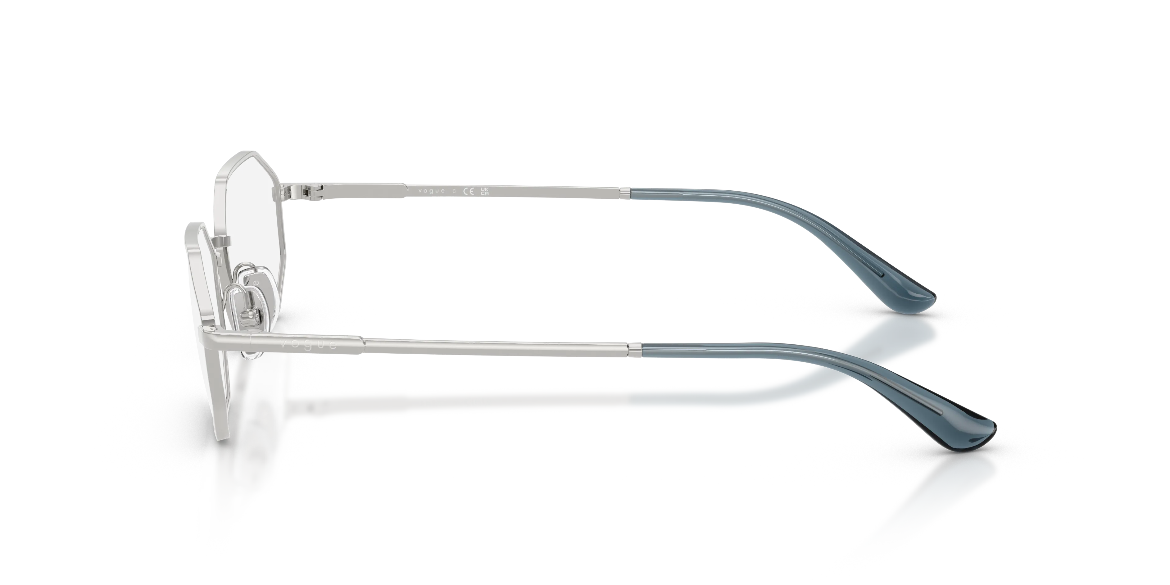 VOGUE EYEWEAR VO4341 323 Montature da vista Metallo Argento Geometrica Normale - immagine 4