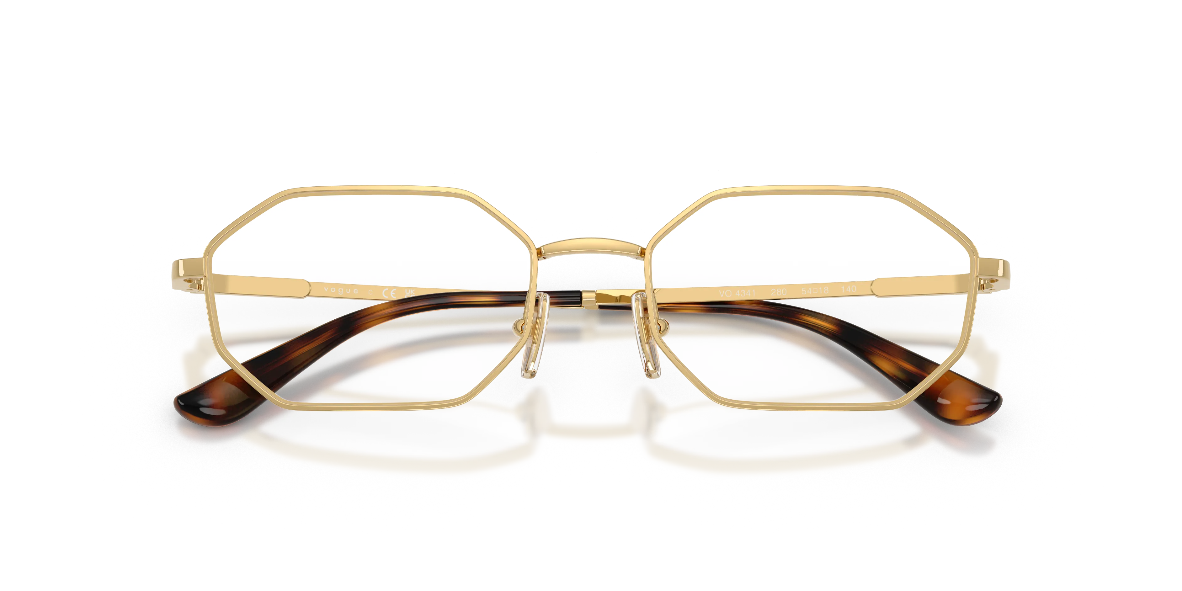 VOGUE EYEWEAR VO4341 280 Montature da vista Metallo Oro Geometrica Normale - immagine 2