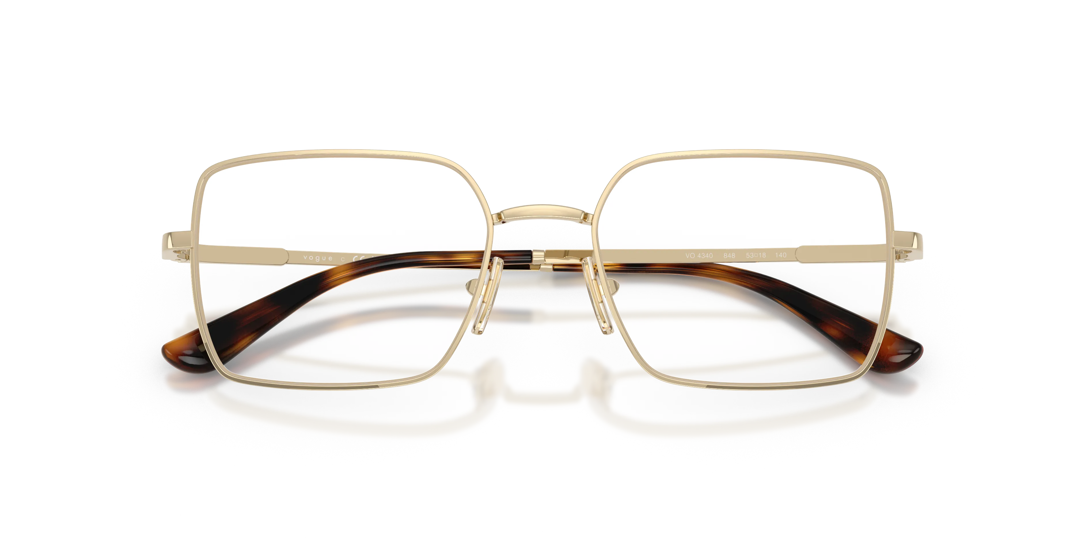 VOGUE EYEWEAR VO4340 848 Montature da vista Metallo Oro Squadrata Normale - immagine 2