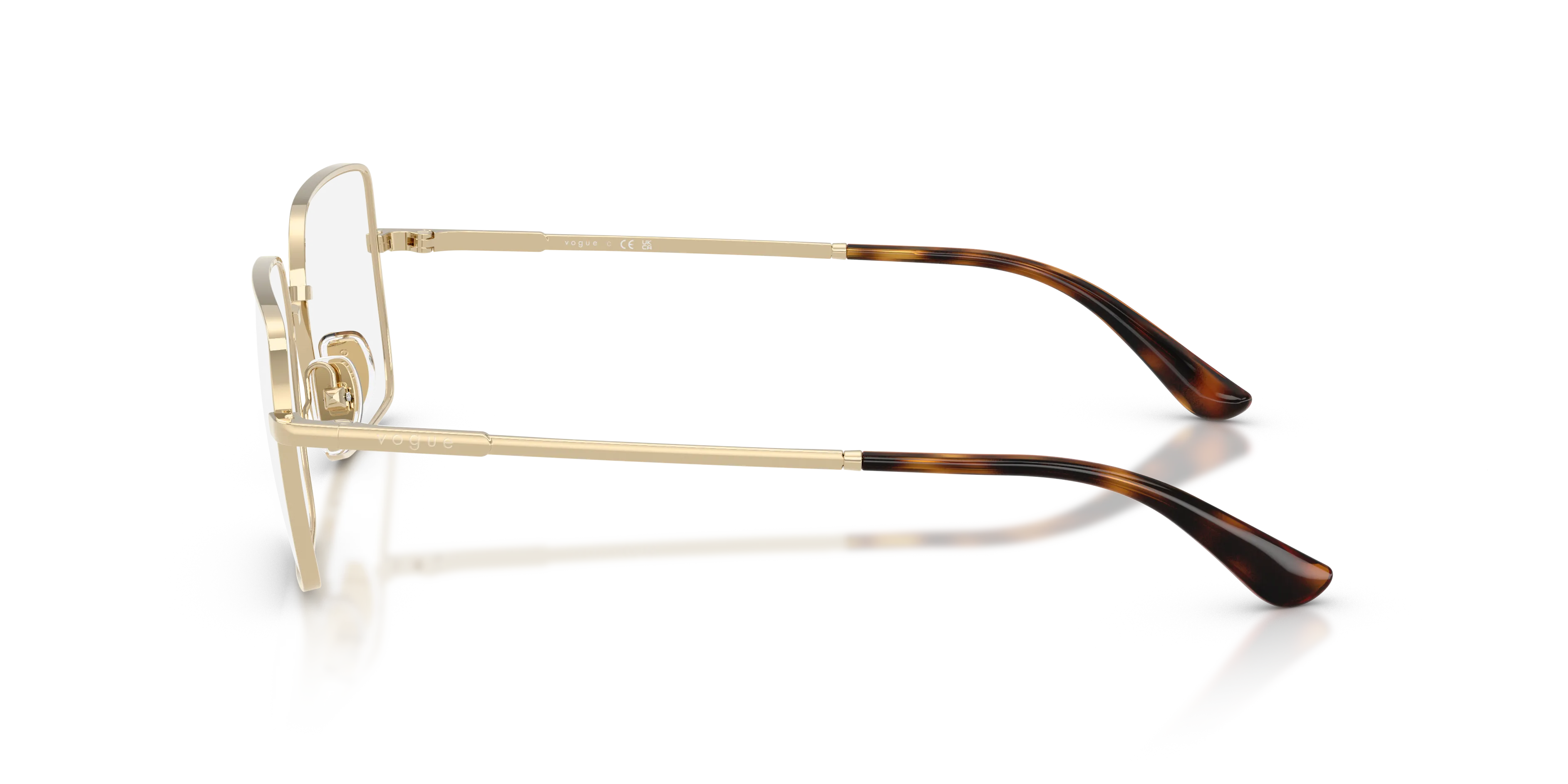 VOGUE EYEWEAR VO4340 848 Montature da vista Metallo Oro Squadrata Normale - immagine 4