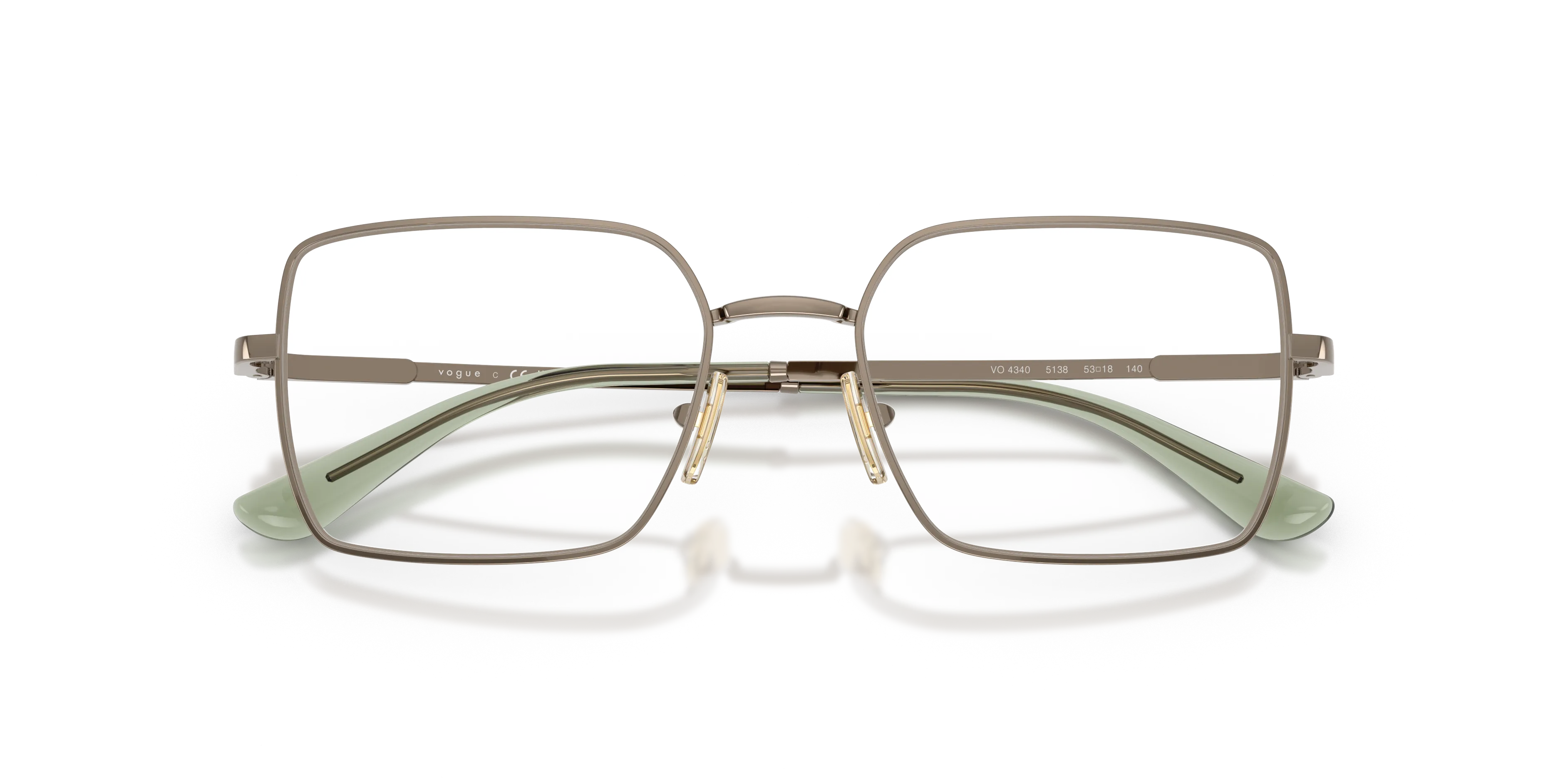 VOGUE EYEWEAR VO4340 5138 Montature da vista Metallo Marrone Squadrata Normale - immagine 2