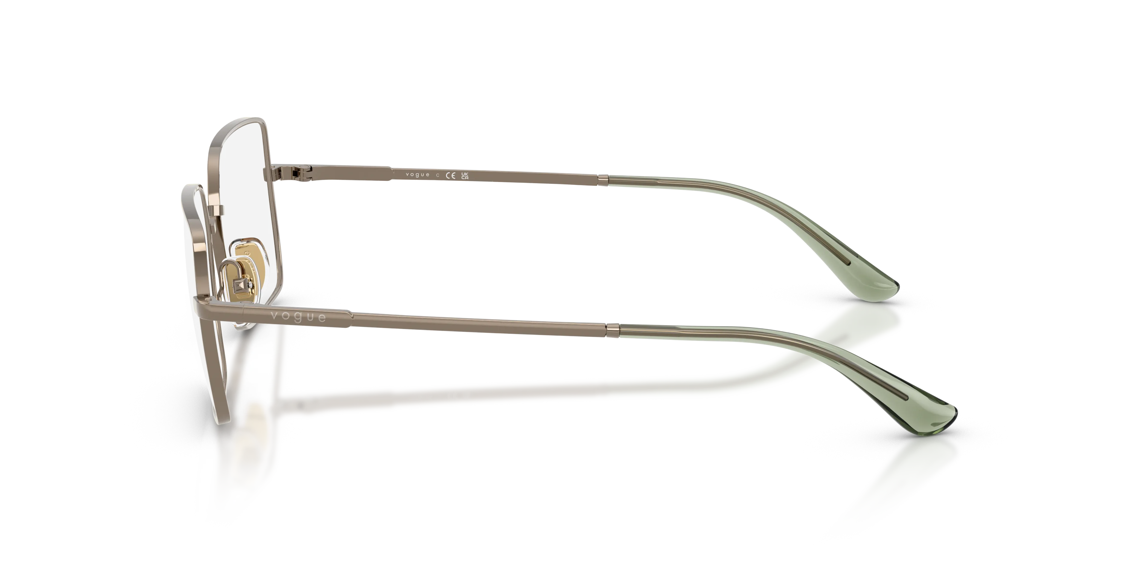VOGUE EYEWEAR VO4340 5138 Montature da vista Metallo Marrone Squadrata Normale - immagine 4