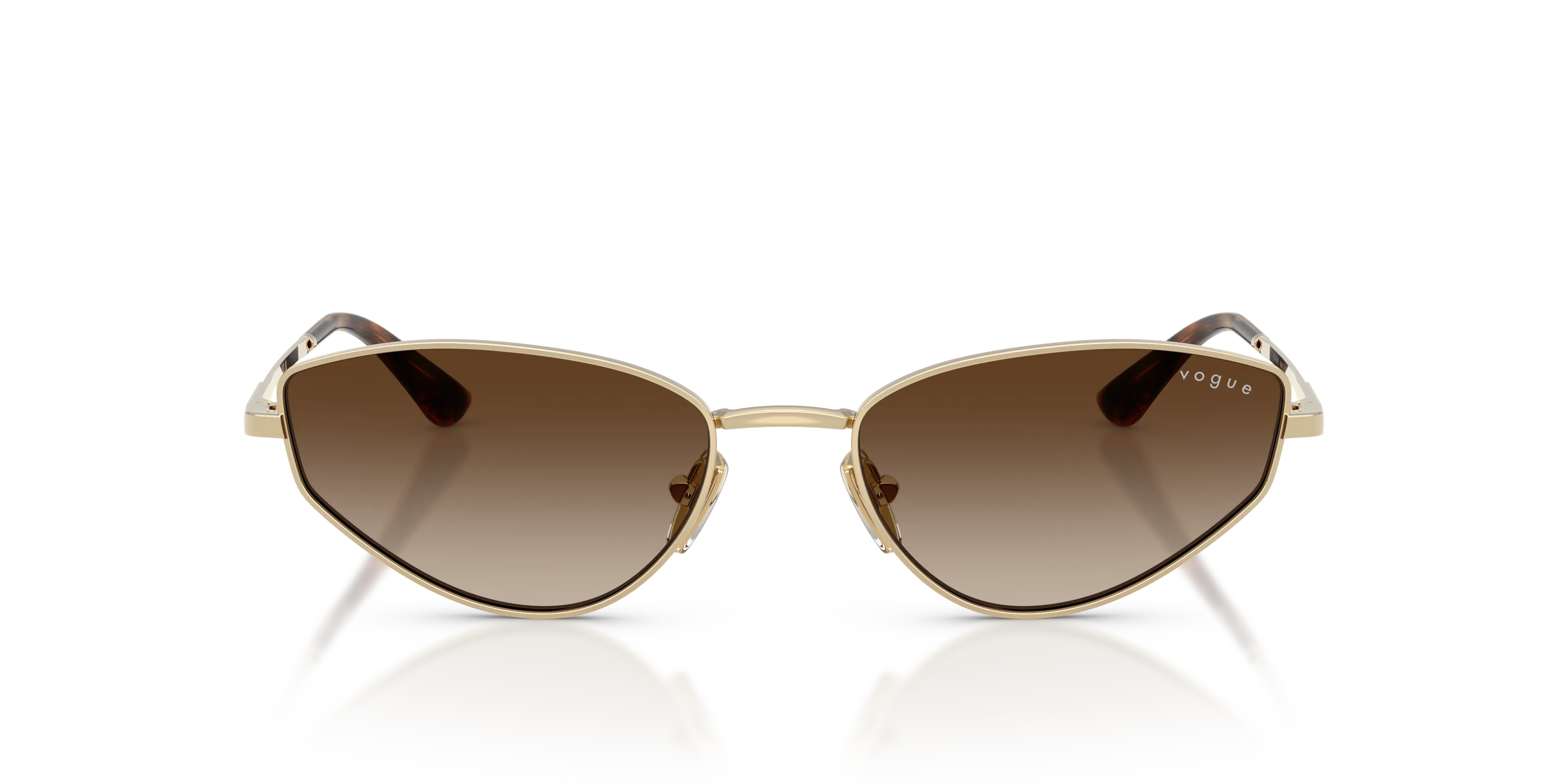 VOGUE EYEWEAR VO4339S 848/13 Occhiali da sole Metallo Oro Marrone Cat Eye Normale Sfumato - immagine 3