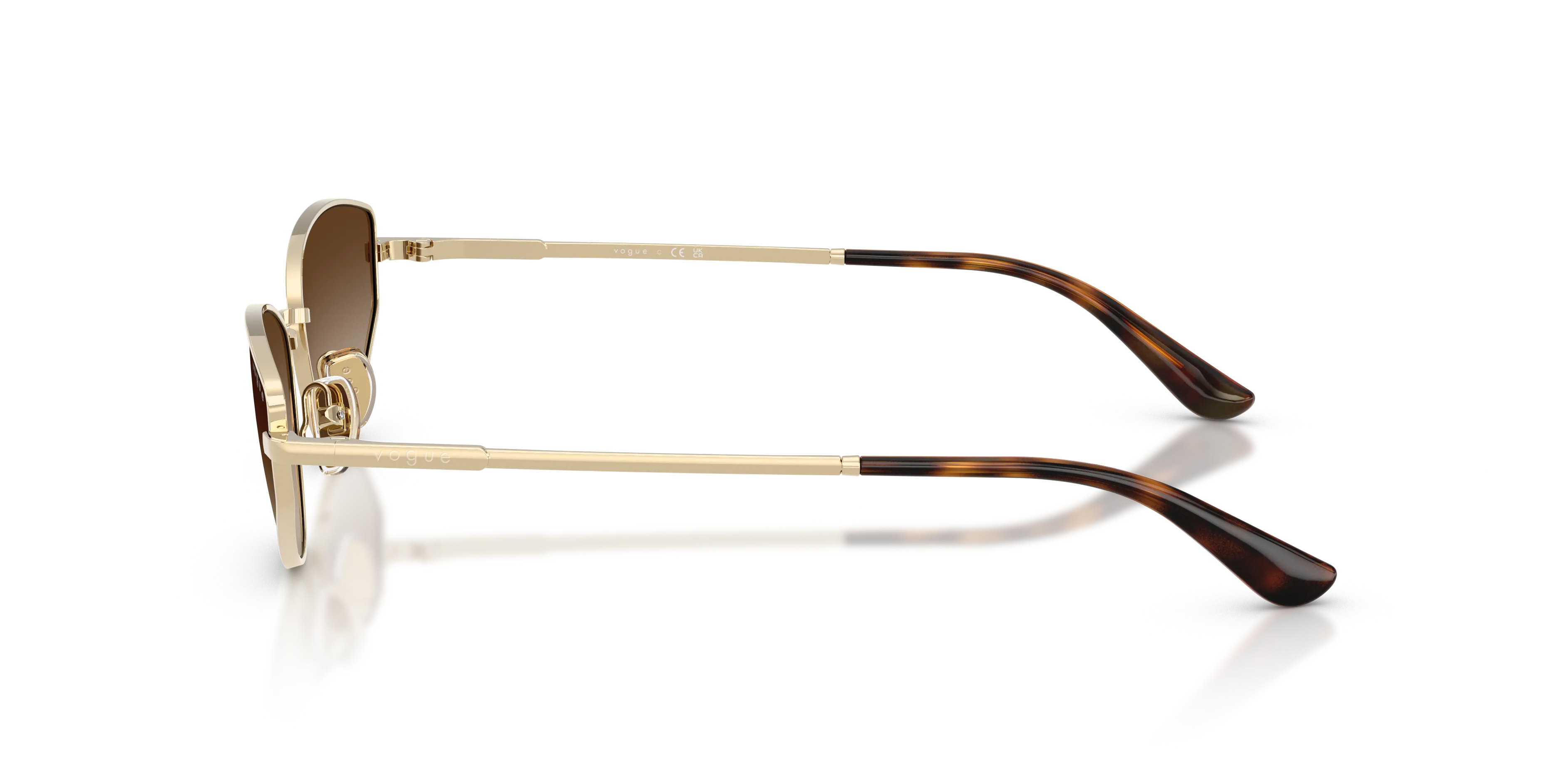 VOGUE EYEWEAR VO4339S 848/13 Occhiali da sole Metallo Oro Marrone Cat Eye Normale Sfumato - immagine 4