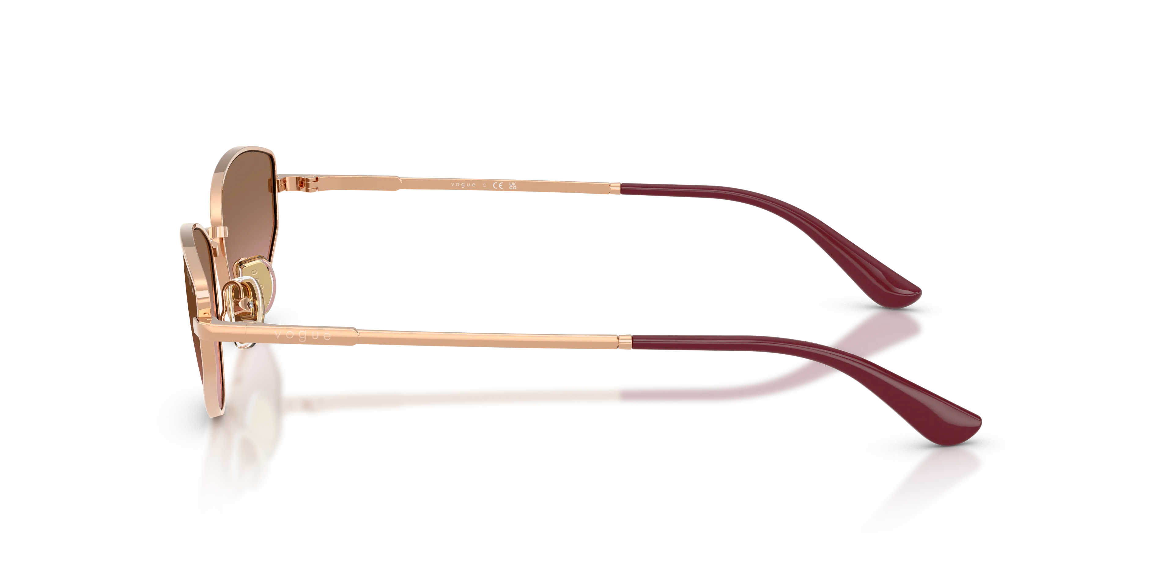 VOGUE EYEWEAR VO4339S 515214 Occhiali da sole Metallo Oro Rosa Cat Eye Normale Sfumato - immagine 4