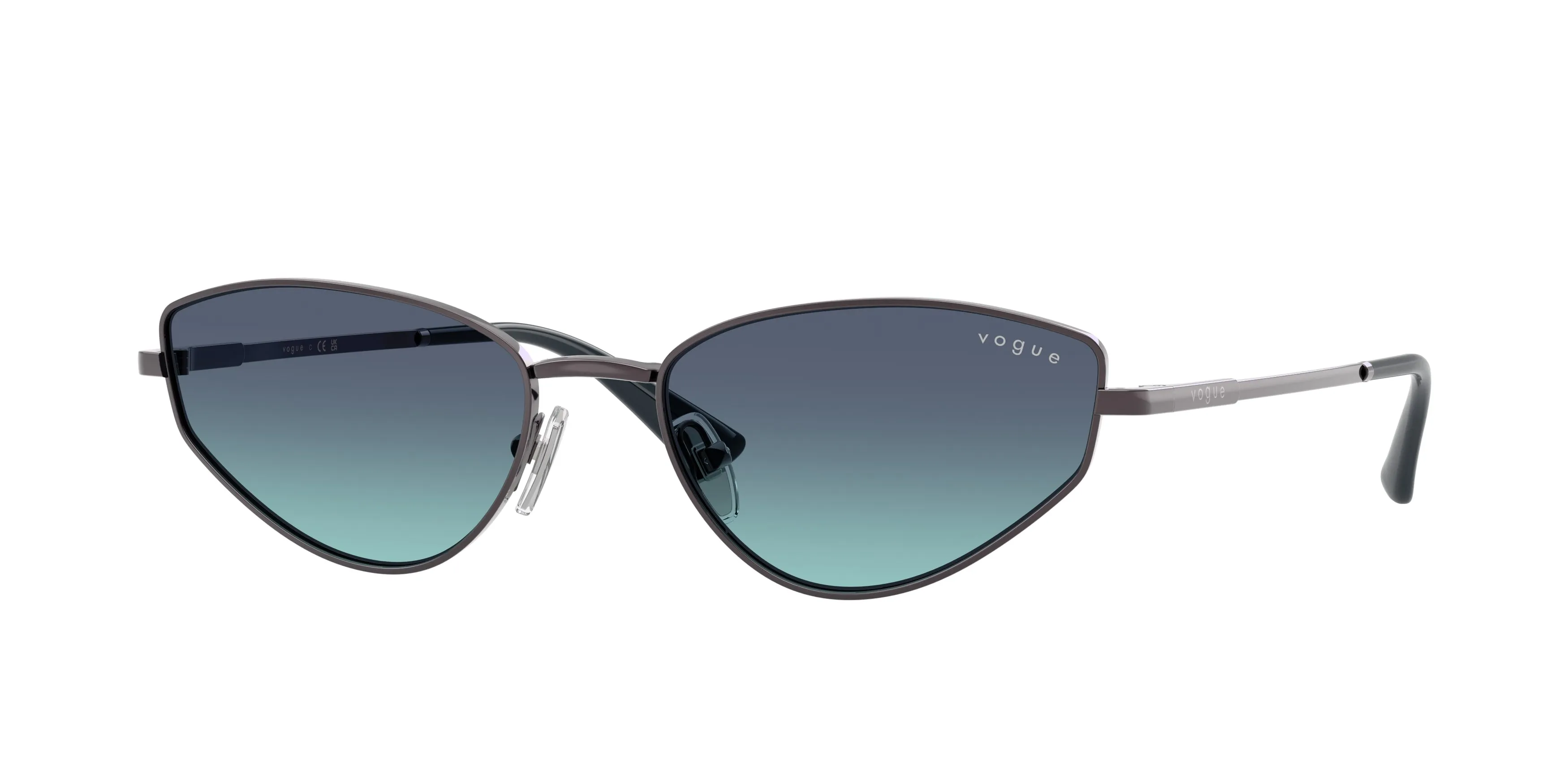 VOGUE EYEWEAR VO4339S 51494S Occhiali da sole Metallo Viola Blu Cat Eye Normale Sfumato - immagine 1
