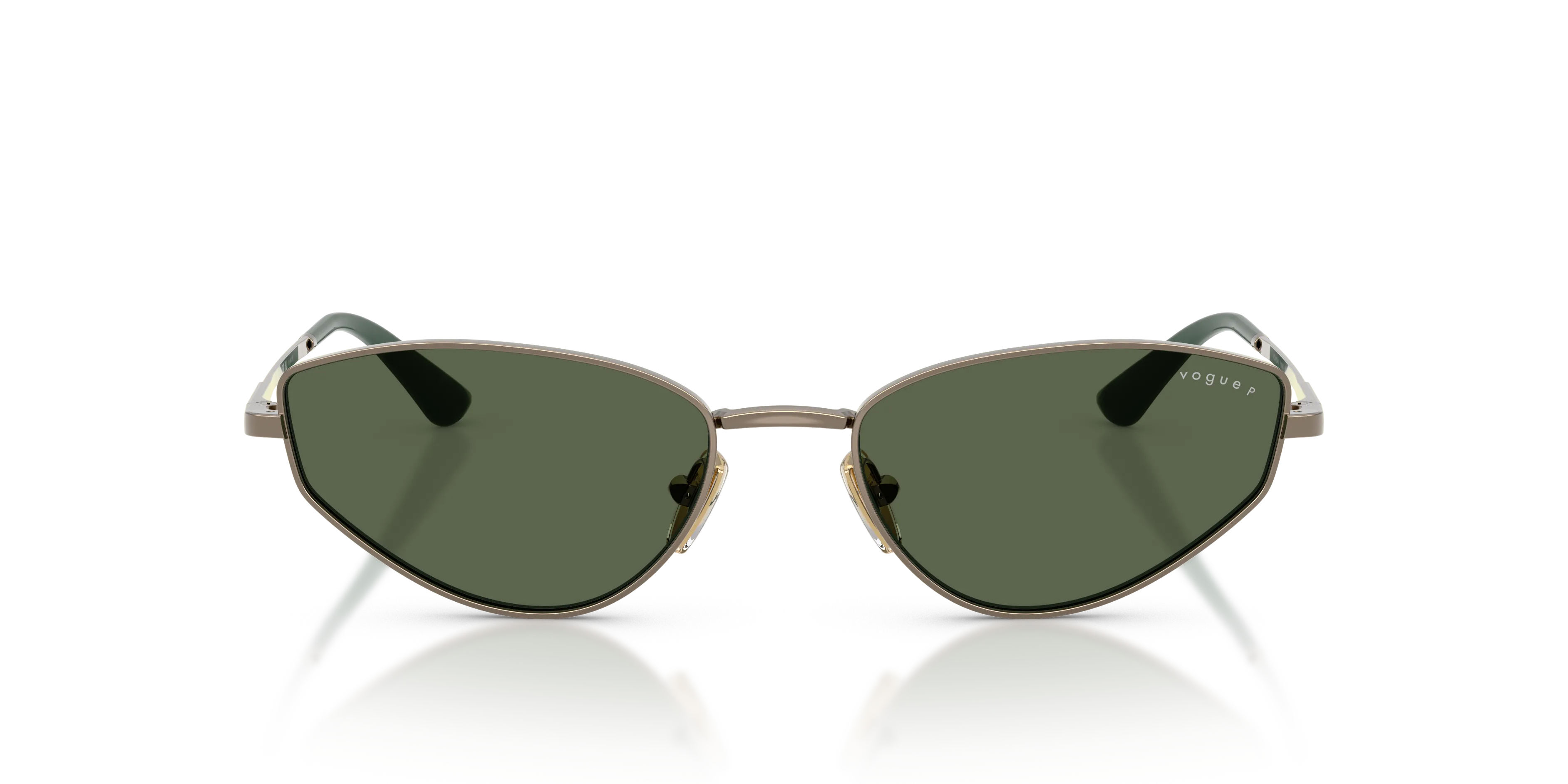 VOGUE EYEWEAR VO4339S 51389A Occhiali da sole Metallo Marrone Verde Cat Eye Polarizzata - immagine 3