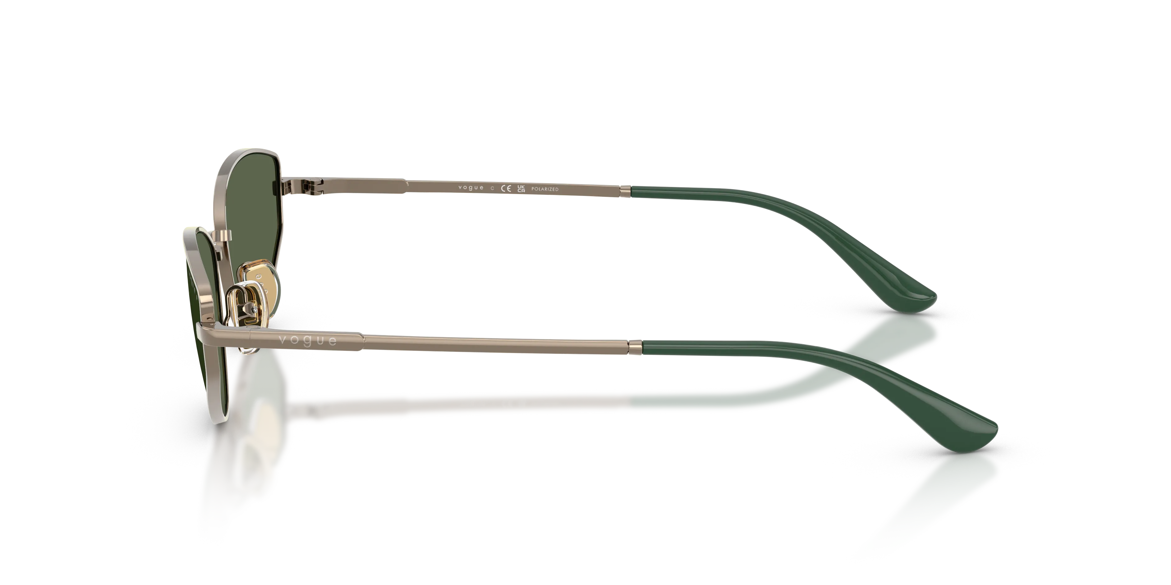 VOGUE EYEWEAR VO4339S 51389A Occhiali da sole Metallo Marrone Verde Cat Eye Polarizzata - immagine 4