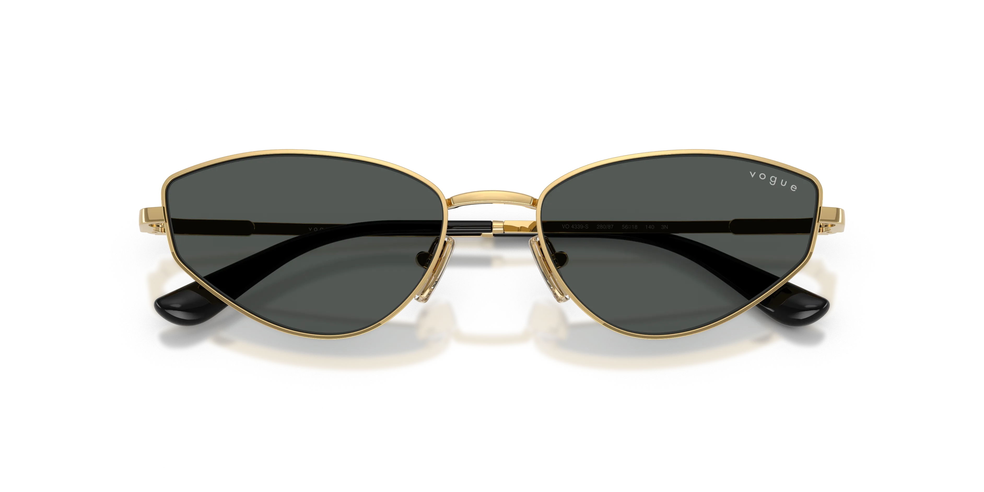 VOGUE EYEWEAR VO4339S 280/87 Occhiali da sole Metallo Oro Grigio Cat Eye Normale - immagine 2
