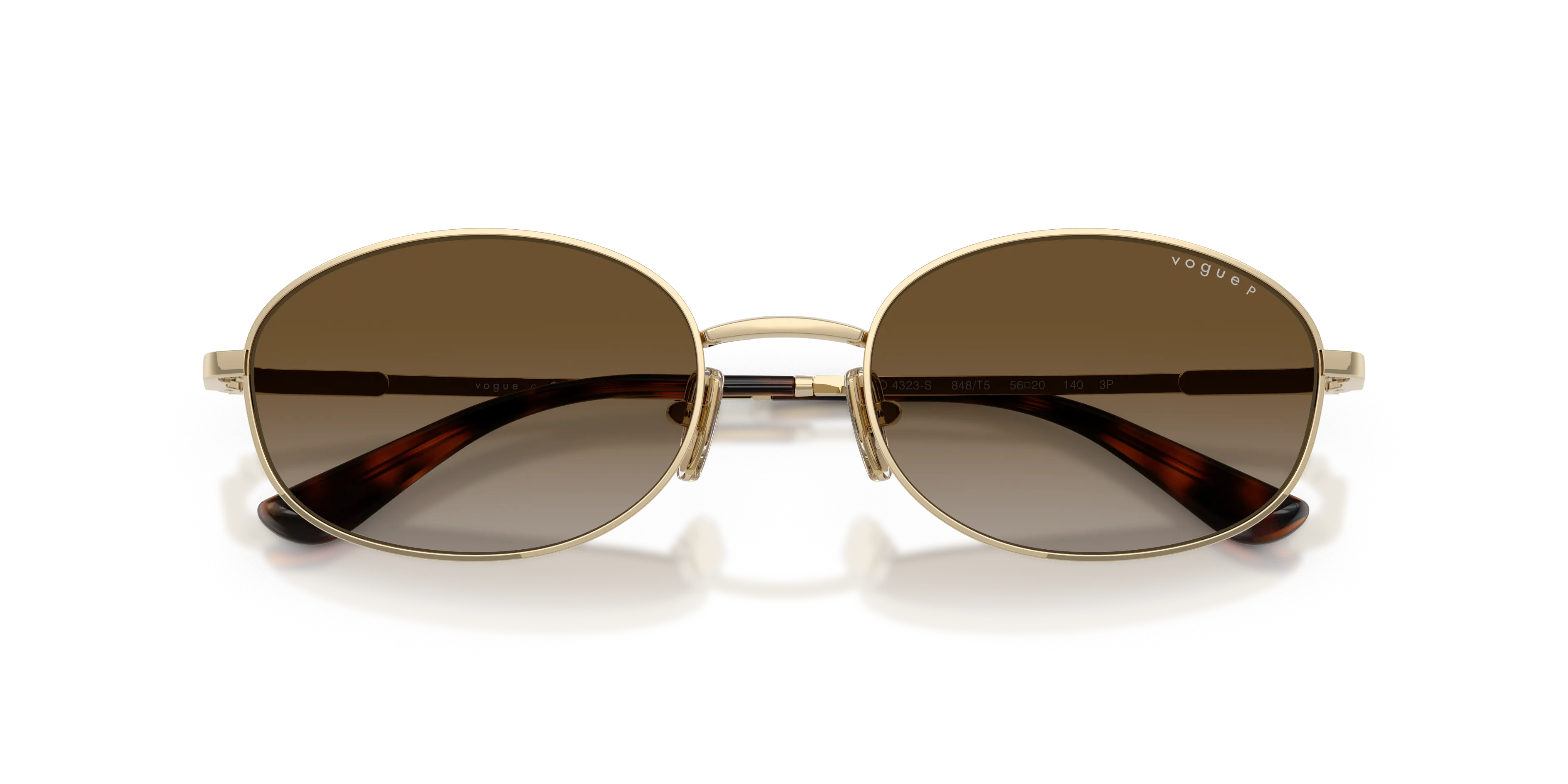 VOGUE EYEWEAR VO4323S 848/T5 Occhiali da sole Metallo Oro Grigio Rotonda Polarizzata Sfumato - immagine 2