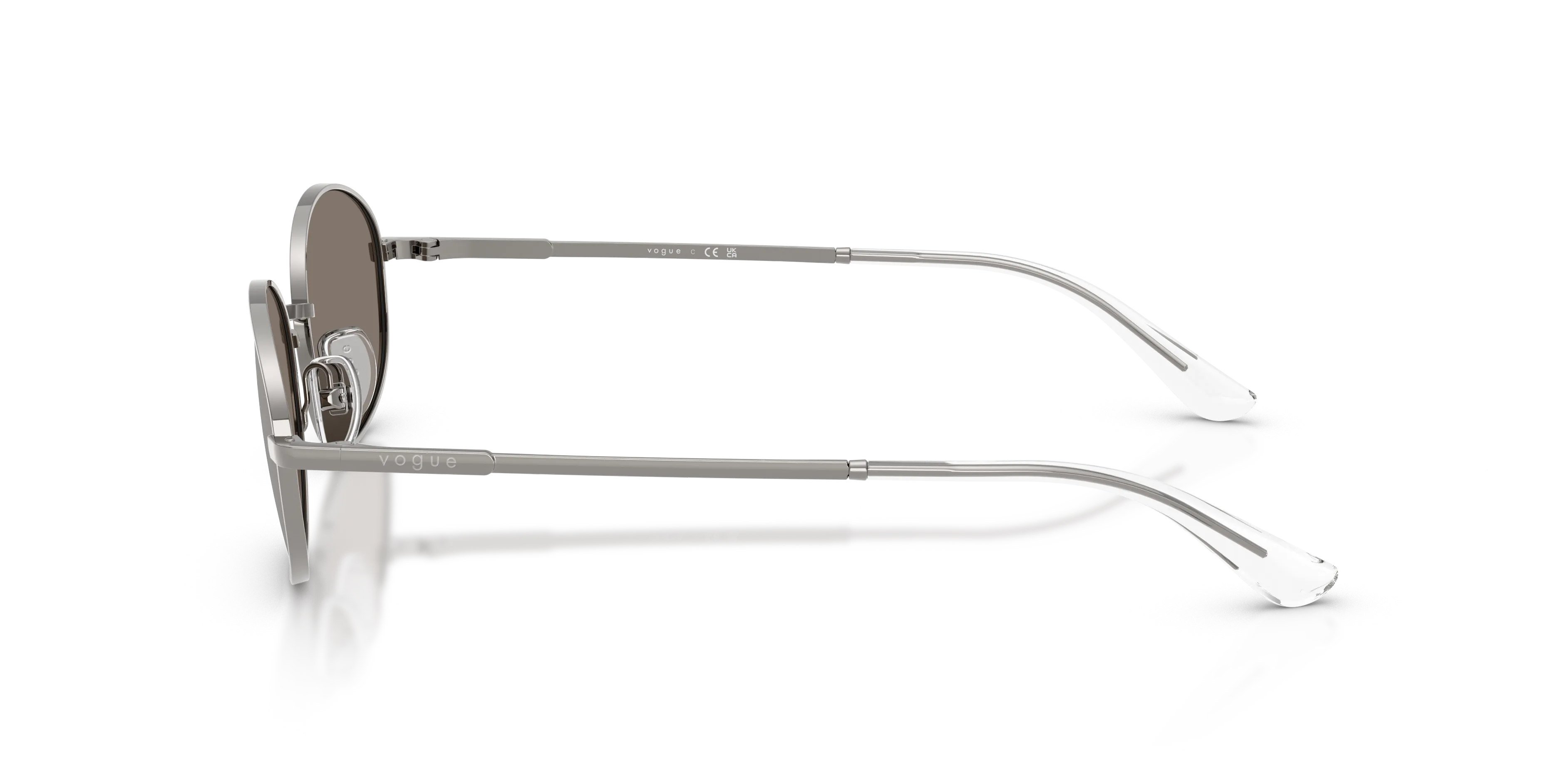 VOGUE EYEWEAR VO4323S 548/6G Occhiali da sole Metallo Grigio Grigio Rotonda Specchiate - immagine 4