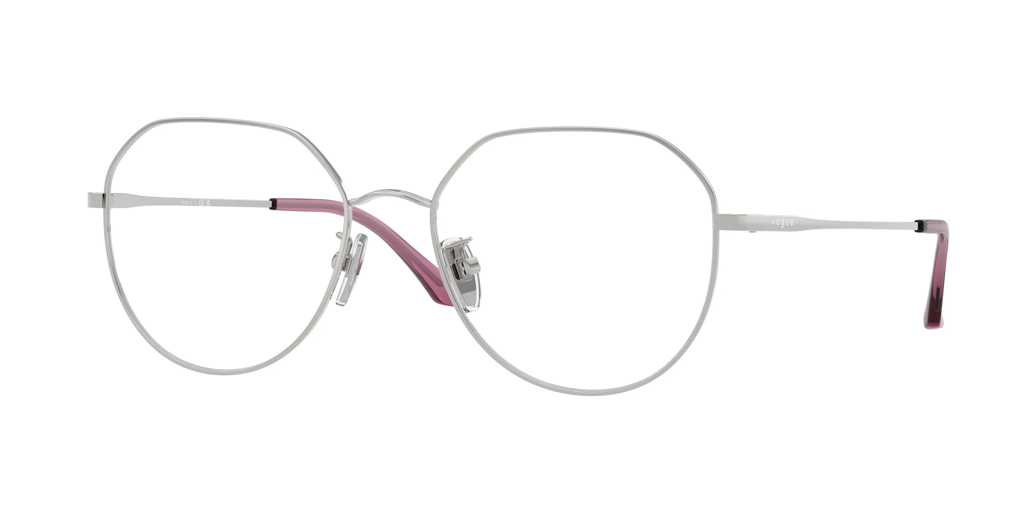 VOGUE EYEWEAR VO4301D 323 Montature da vista Metallo Argento Geometrica Normale - immagine 1
