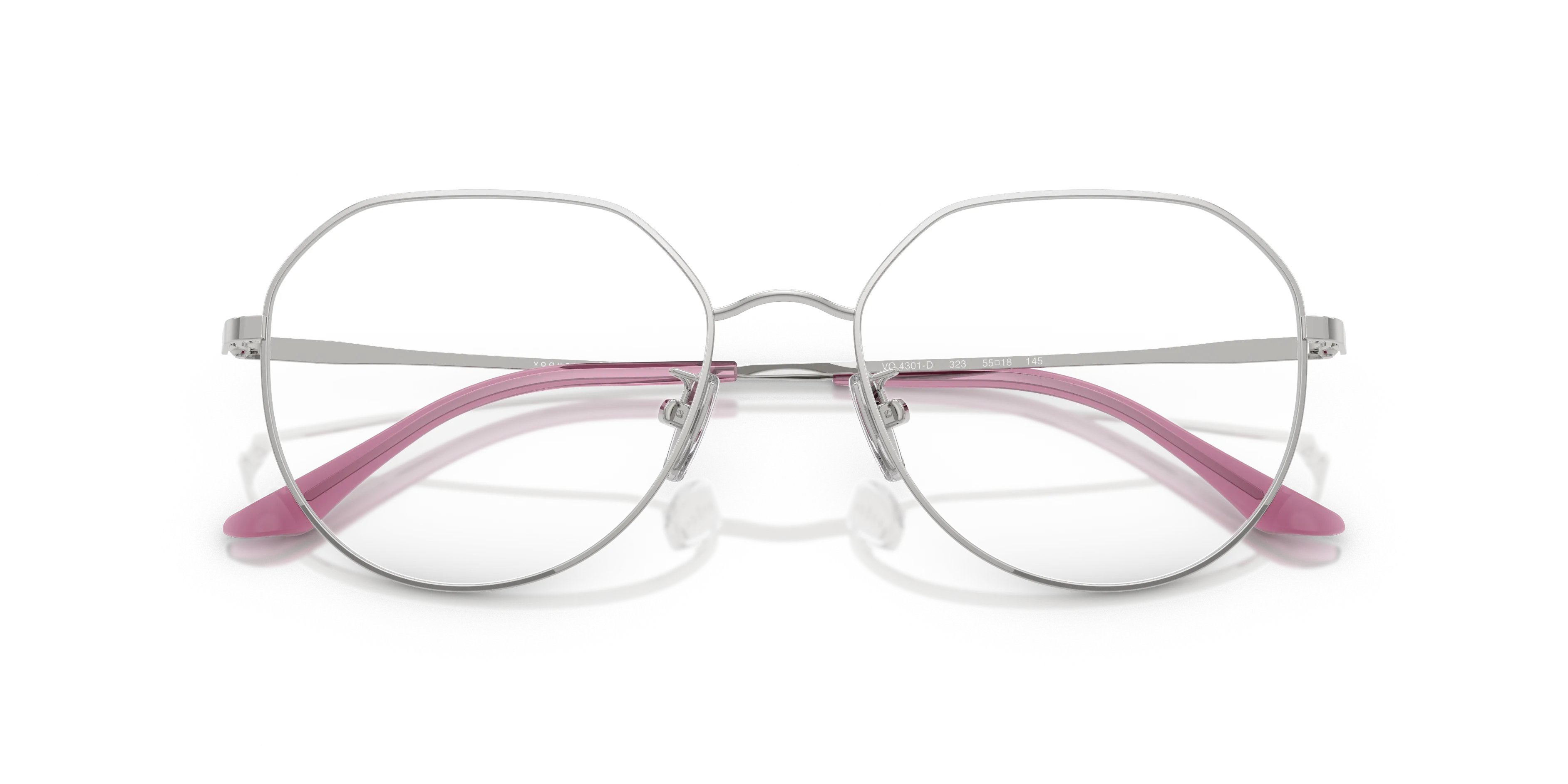 VOGUE EYEWEAR VO4301D 323 Montature da vista Metallo Argento Geometrica Normale - immagine 2
