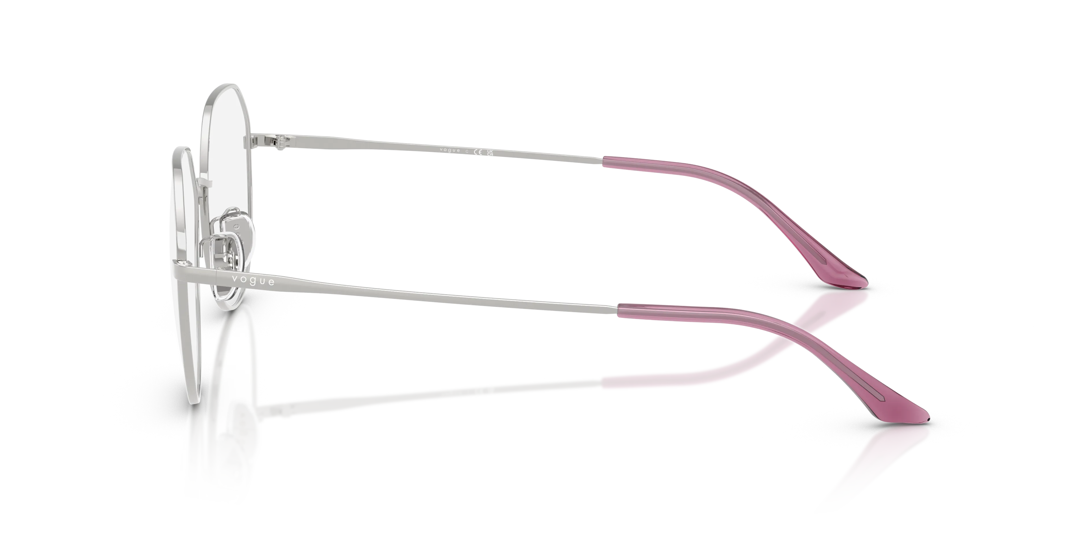 VOGUE EYEWEAR VO4301D 323 Montature da vista Metallo Argento Geometrica Normale - immagine 4