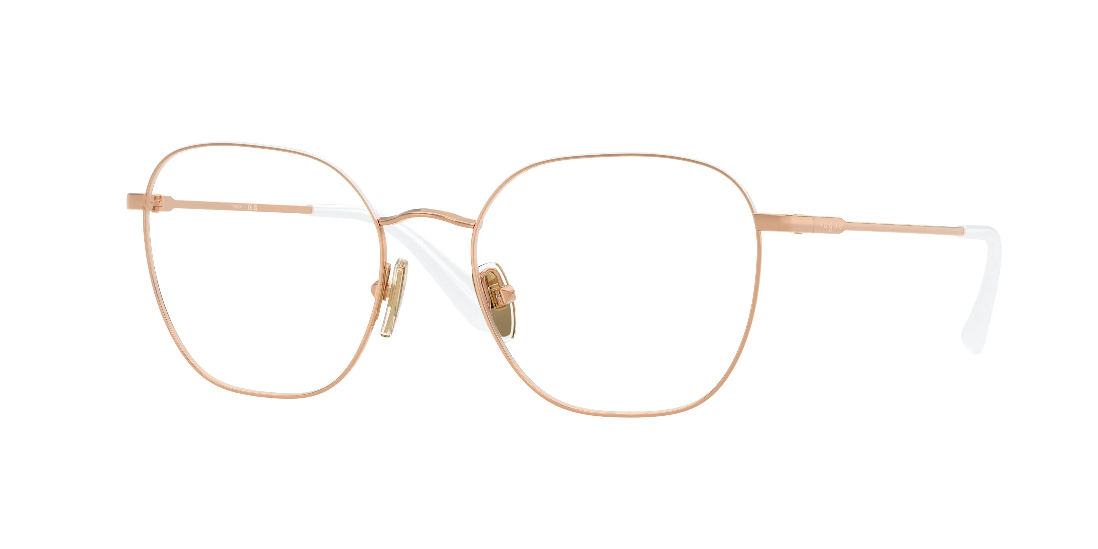 VOGUE EYEWEAR VO4178 5209 Montature da vista Metallo Bianco Squadrata Normale - immagine 1