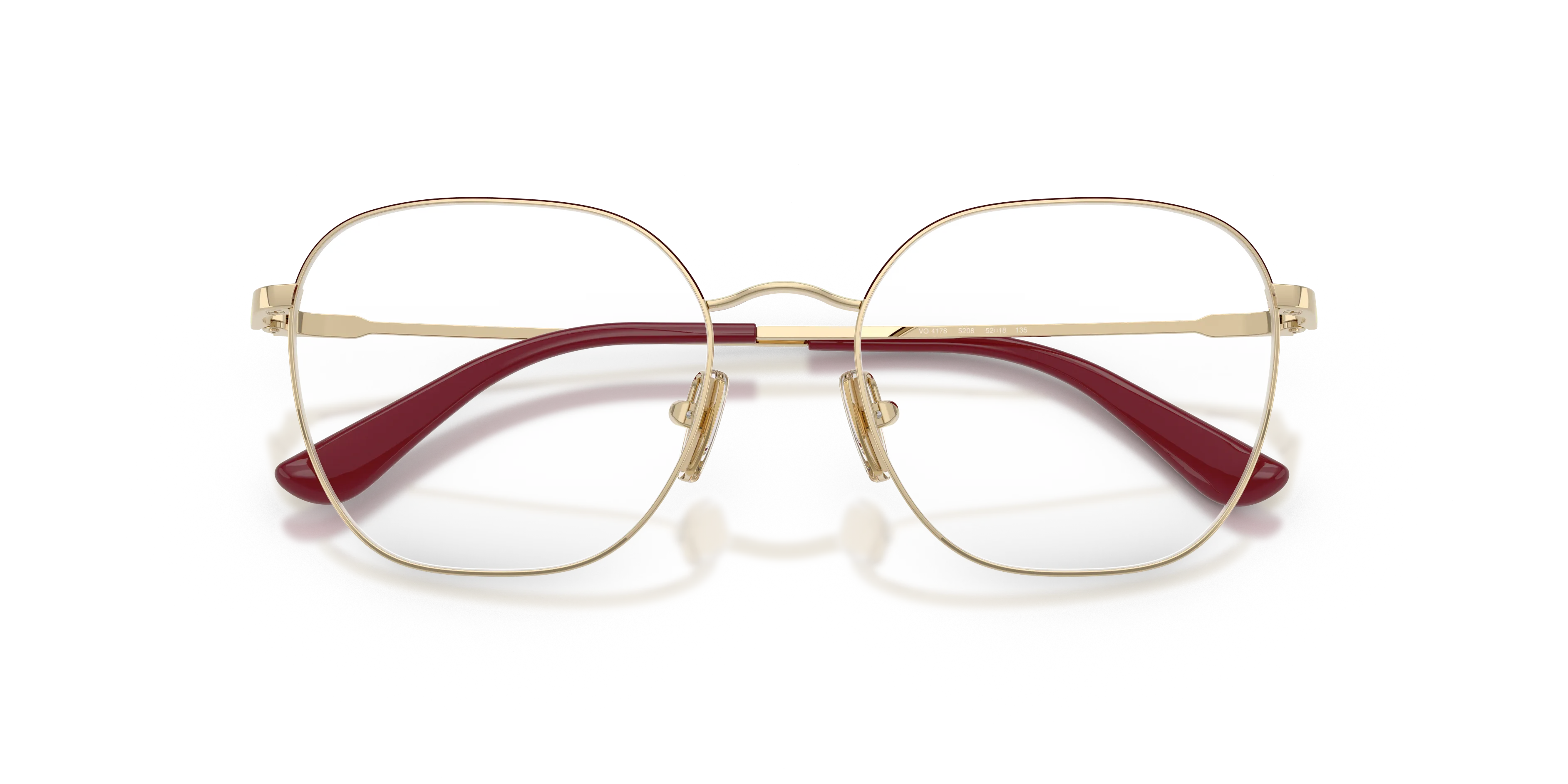 VOGUE EYEWEAR VO4178 5208 Montature da vista Metallo Rosso Squadrata Normale - immagine 2