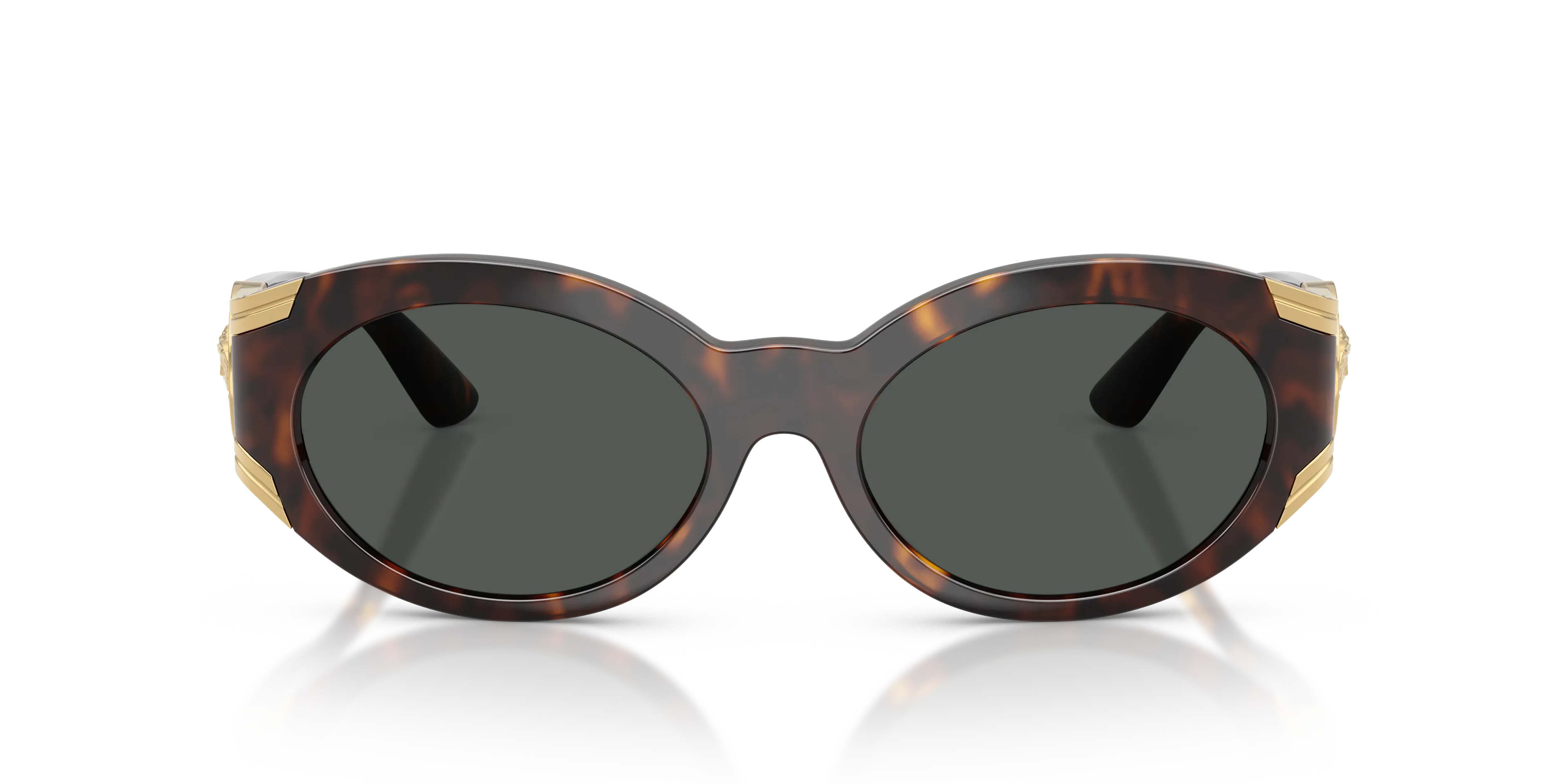 Versace VE4503U 108/87 Occhiali da sole Iniettato Tartaruga Grigio Rotonda Normale - immagine 3