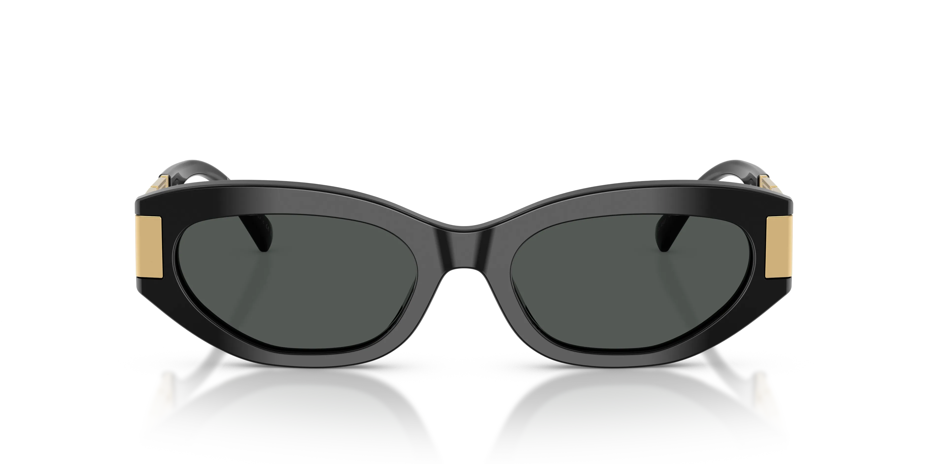 Versace VE4501 GB1/87 Occhiali da sole Acetato Nero Grigio Cat Eye Normale - immagine 3