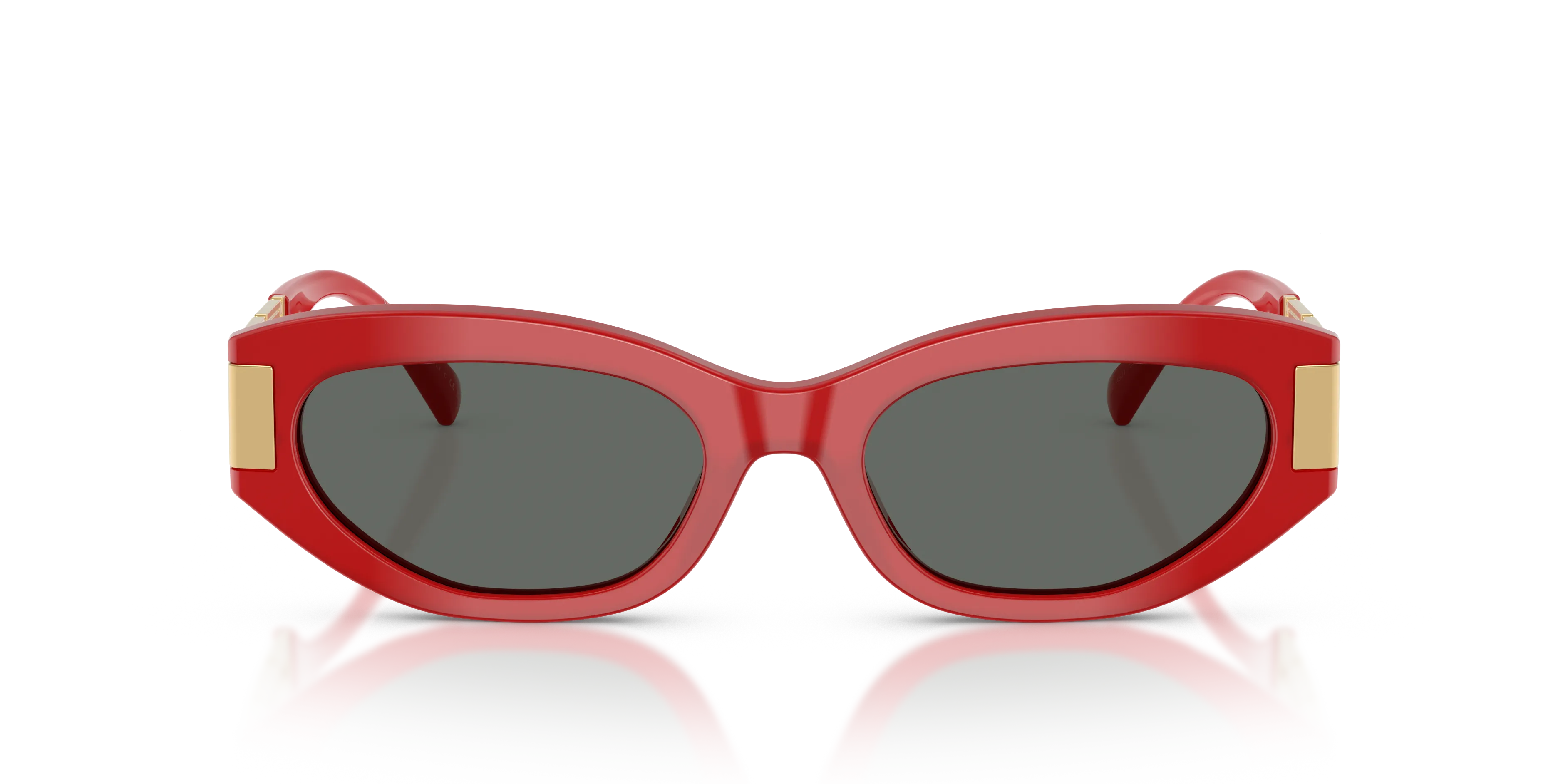 Versace VE4501 554287 Occhiali da sole Acetato Rosso Grigio Cat Eye Normale - immagine 3