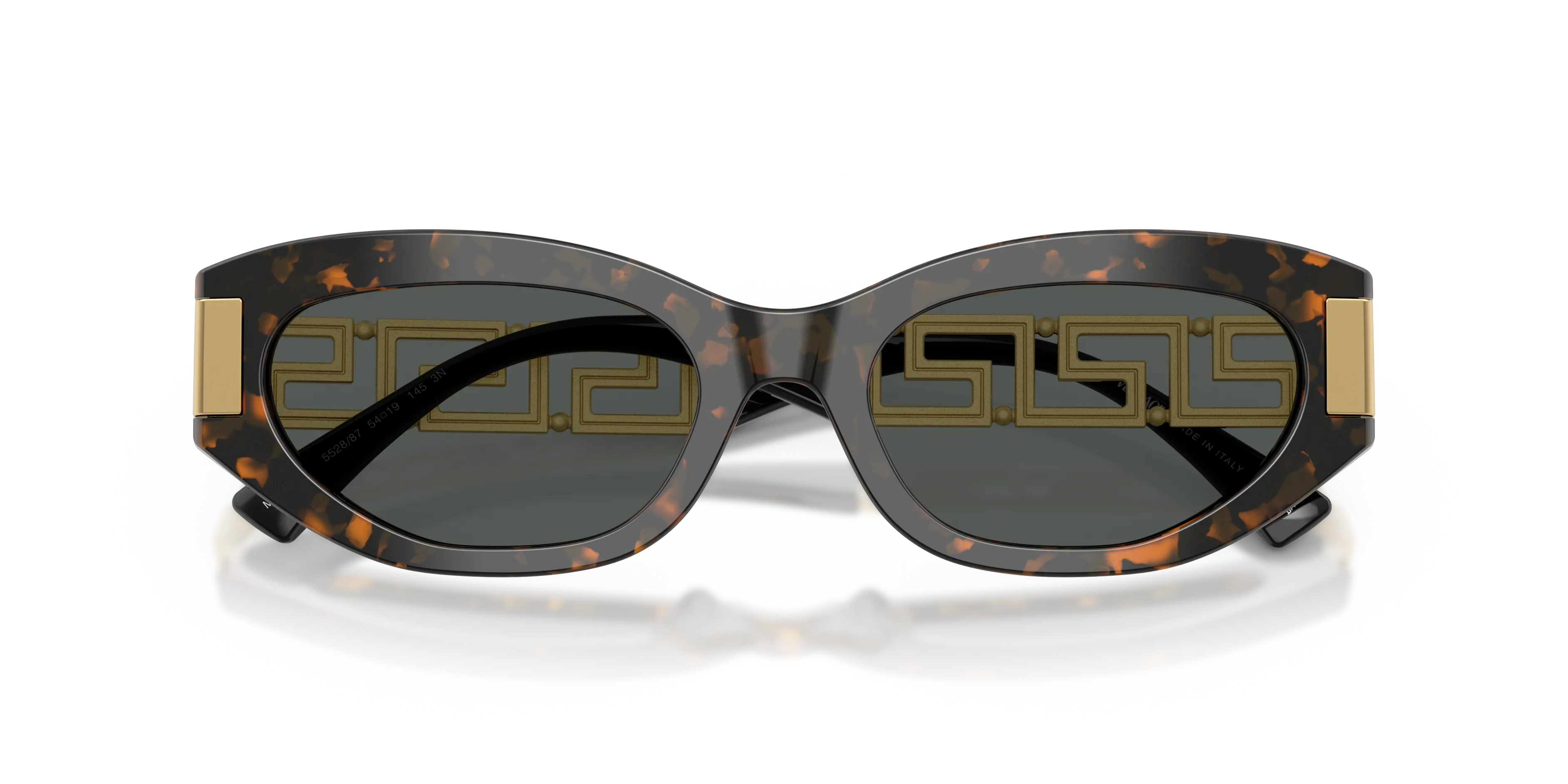 Versace VE4501 552887 Occhiali da sole Acetato Tartaruga Grigio Cat Eye Normale - immagine 2