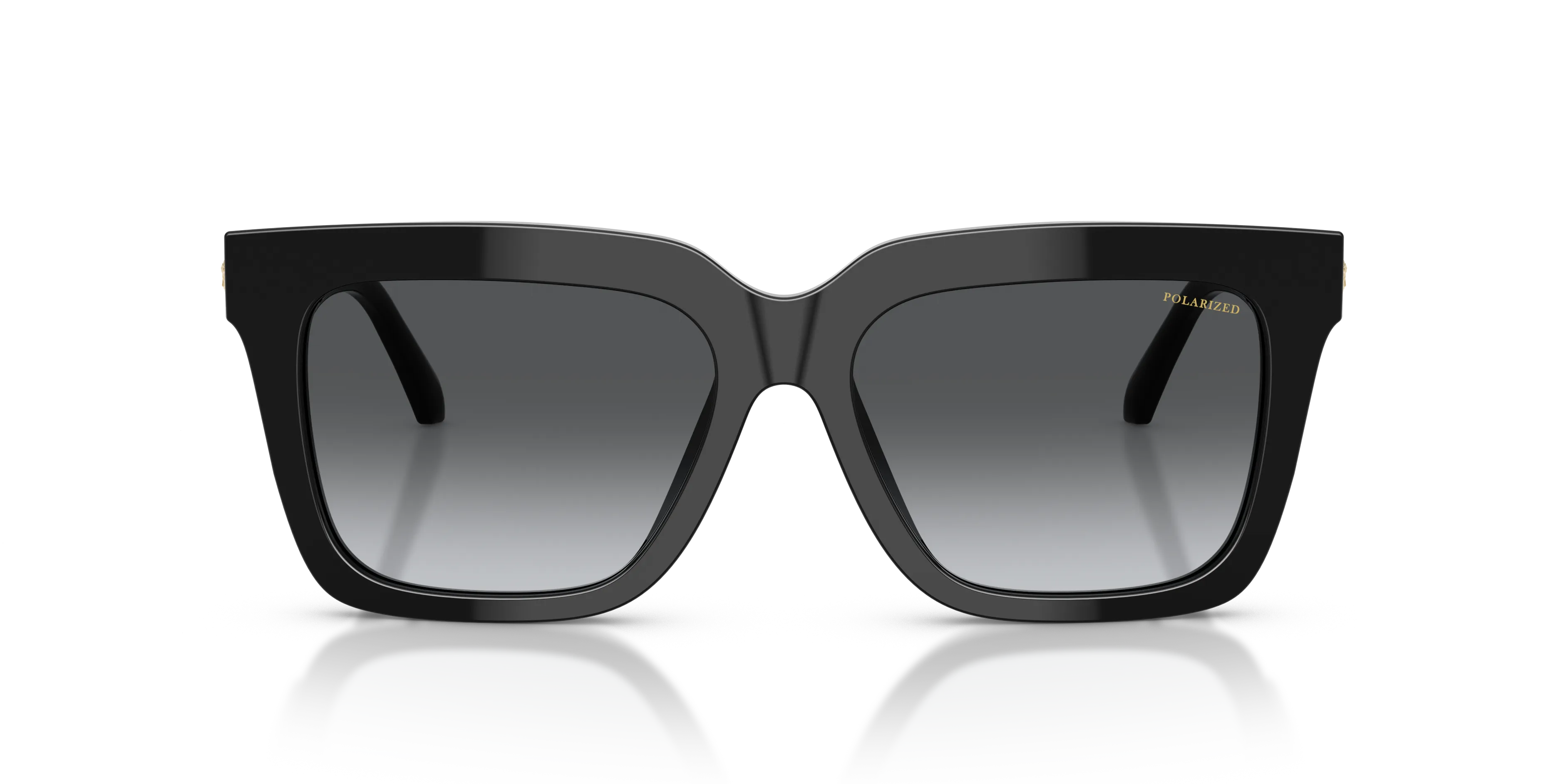 Versace VE4498 GB1/T3 Occhiali da sole Acetato Nero Squadrata Polarizzata Sfumato - immagine 3