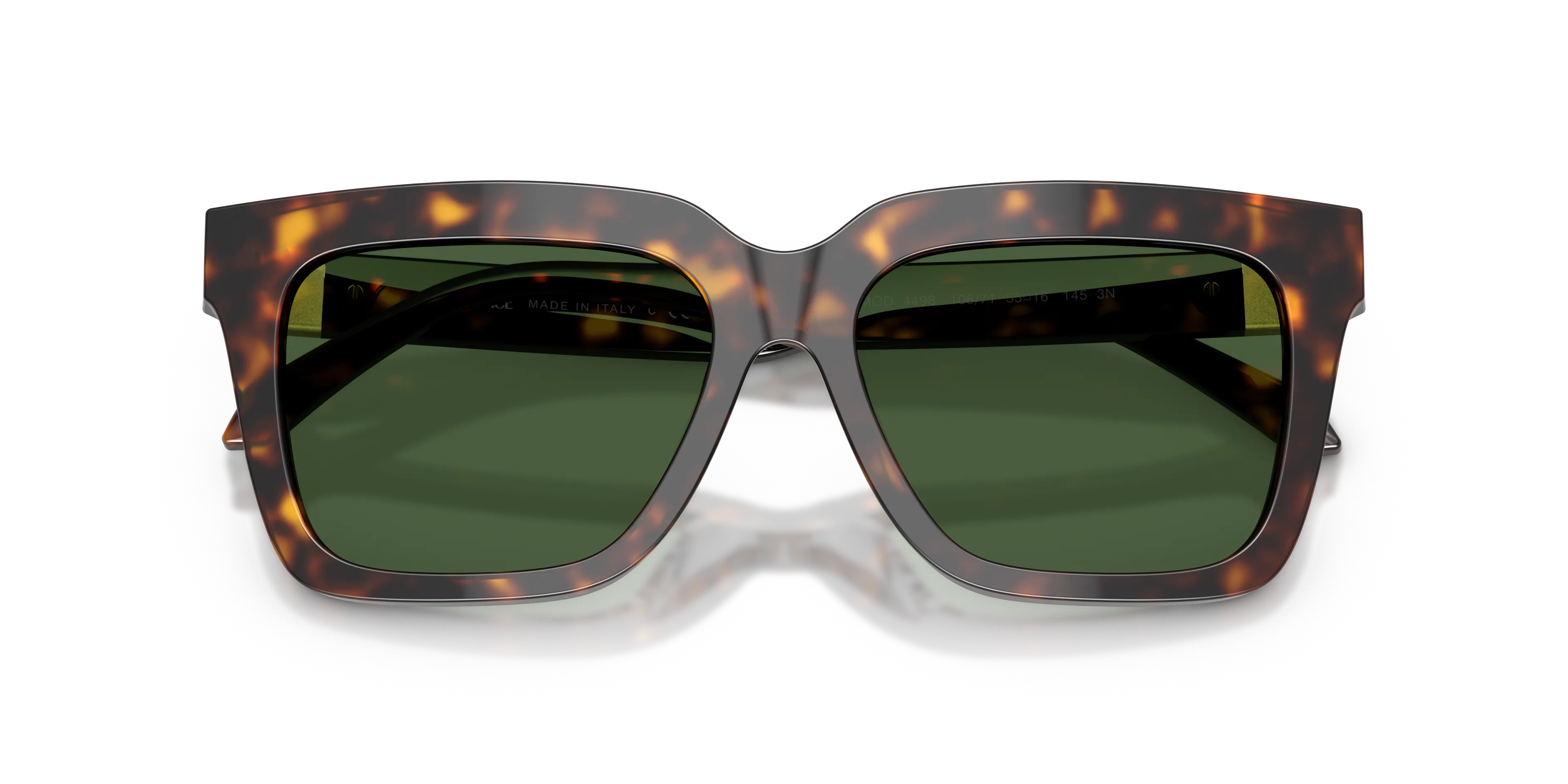 Versace VE4498 108/71 Occhiali da sole Acetato Tartaruga Verde Squadrata Normale - immagine 2